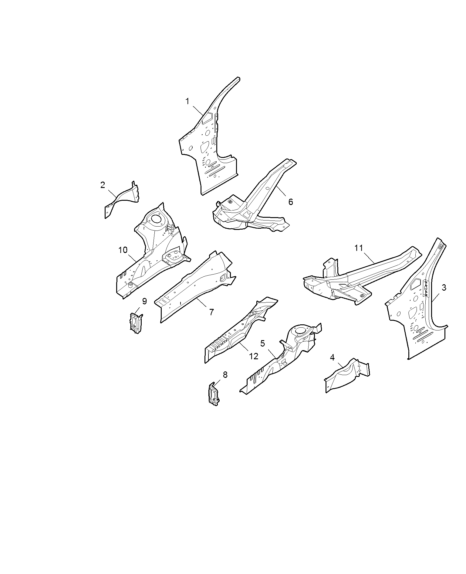 E511B008:SIDEMEMBER AND VALVANCE-FRONT