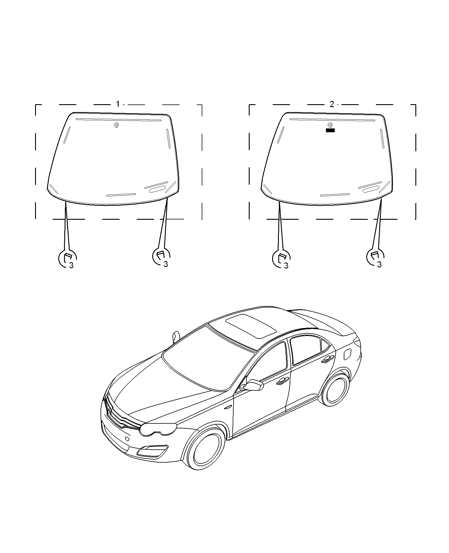E611A001:WINDSHIELD