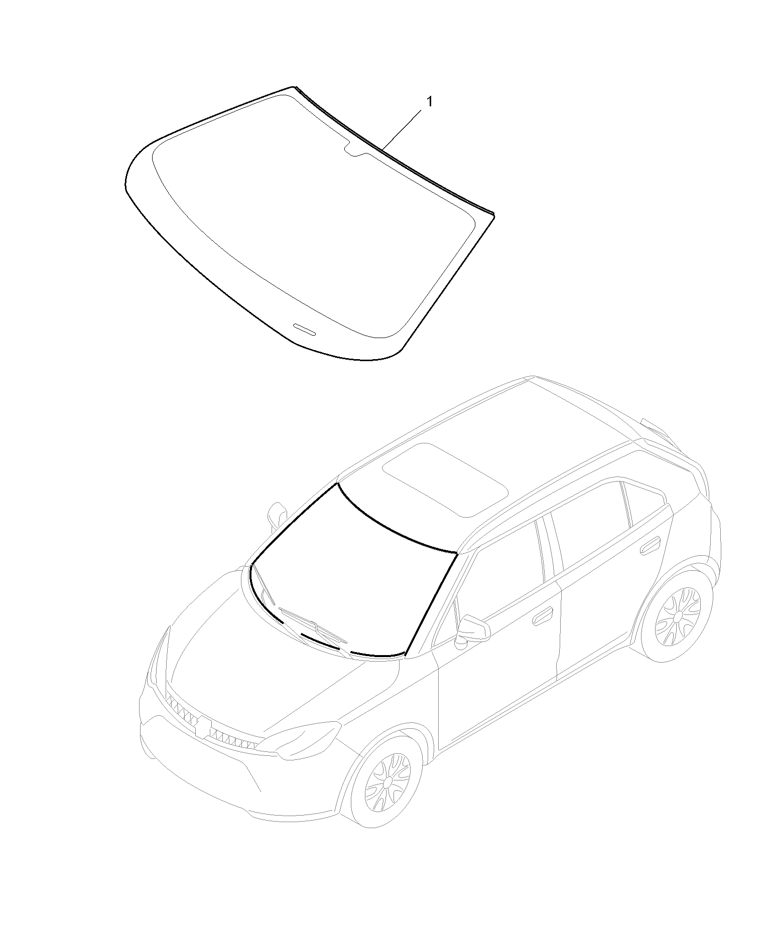 E611A006:WINDSHIELD