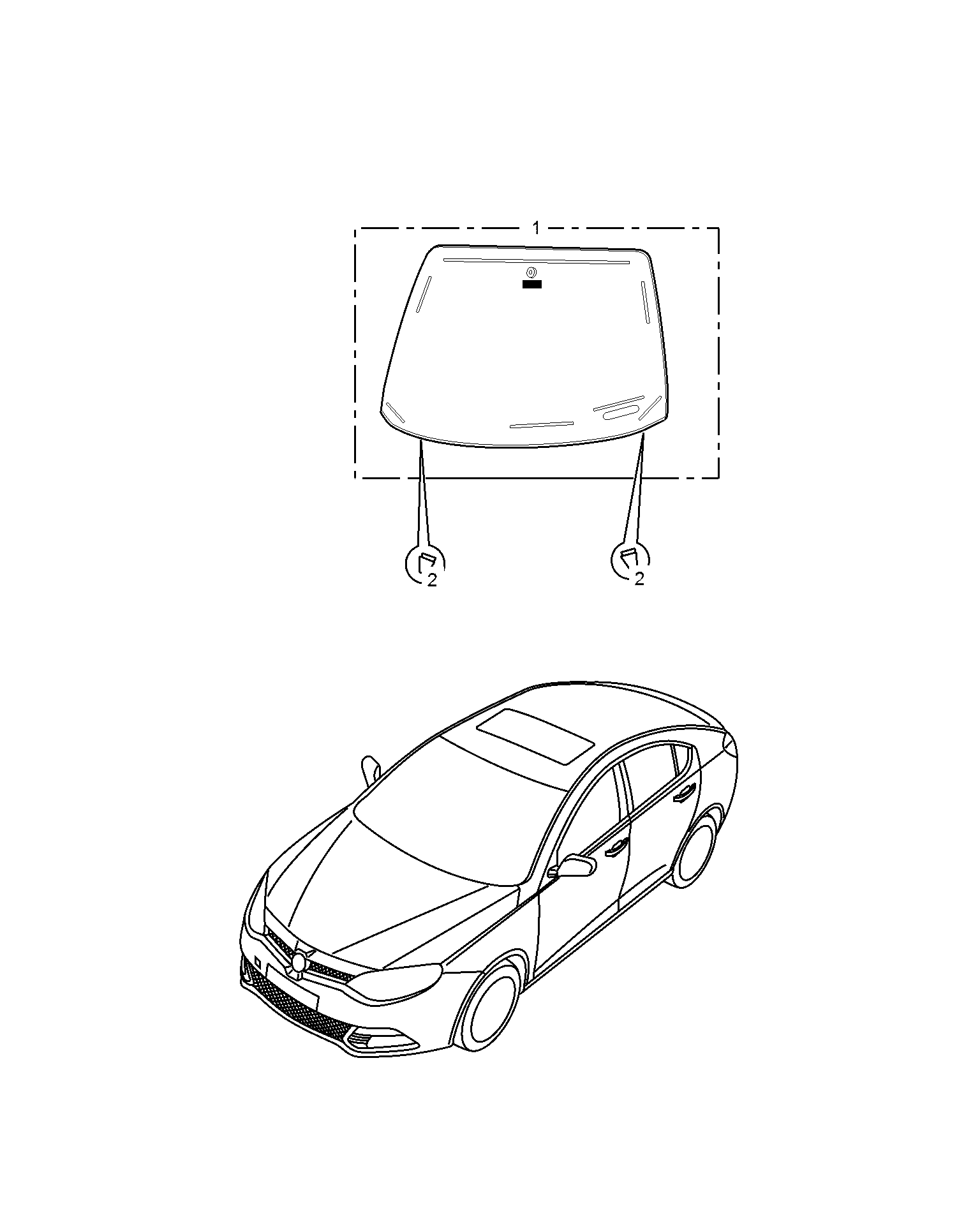 E611A014:WINDSHIELD
