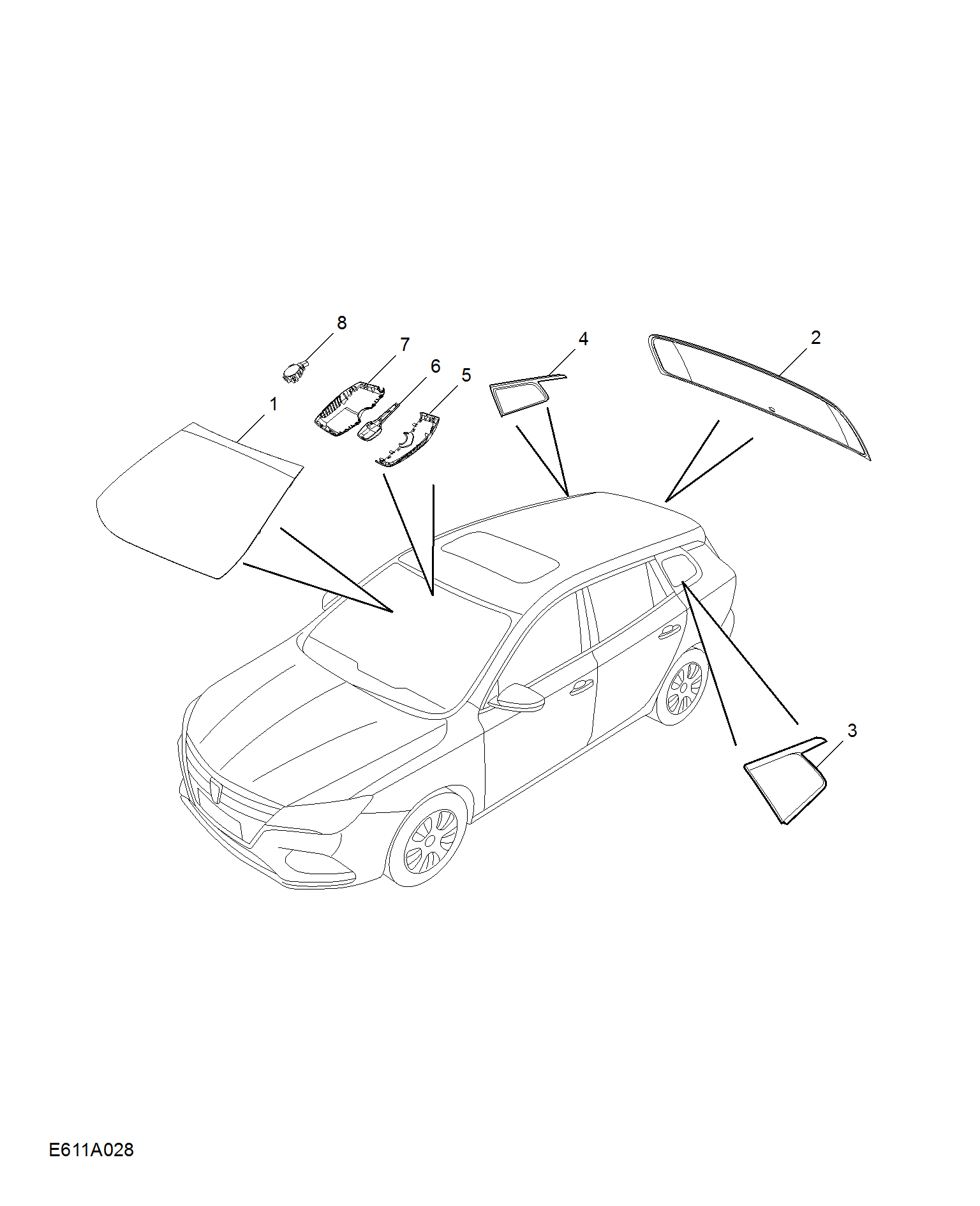 E611A028:WINDSHIELD
