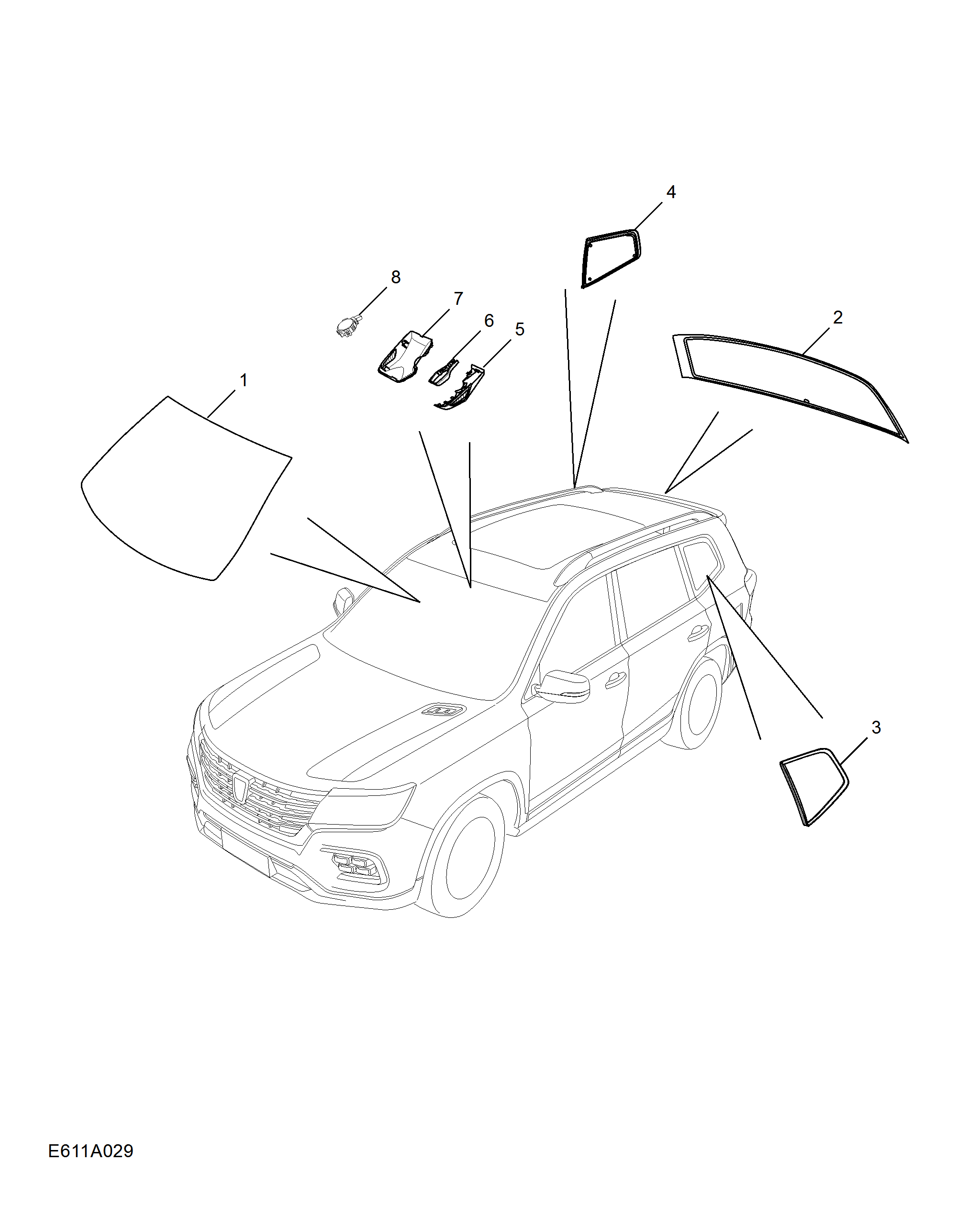 E611A029:WINDSHIELD