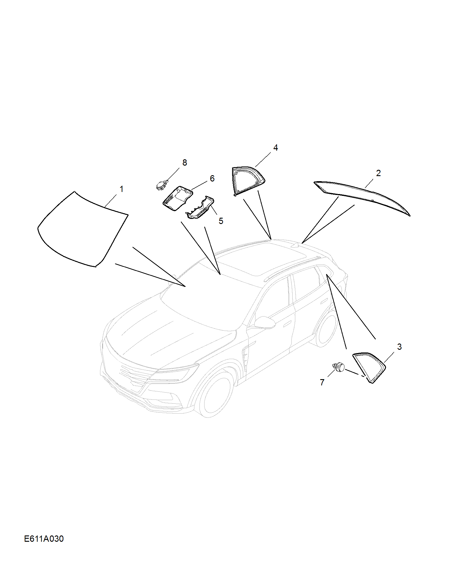 E611A030:WINDSHIELD