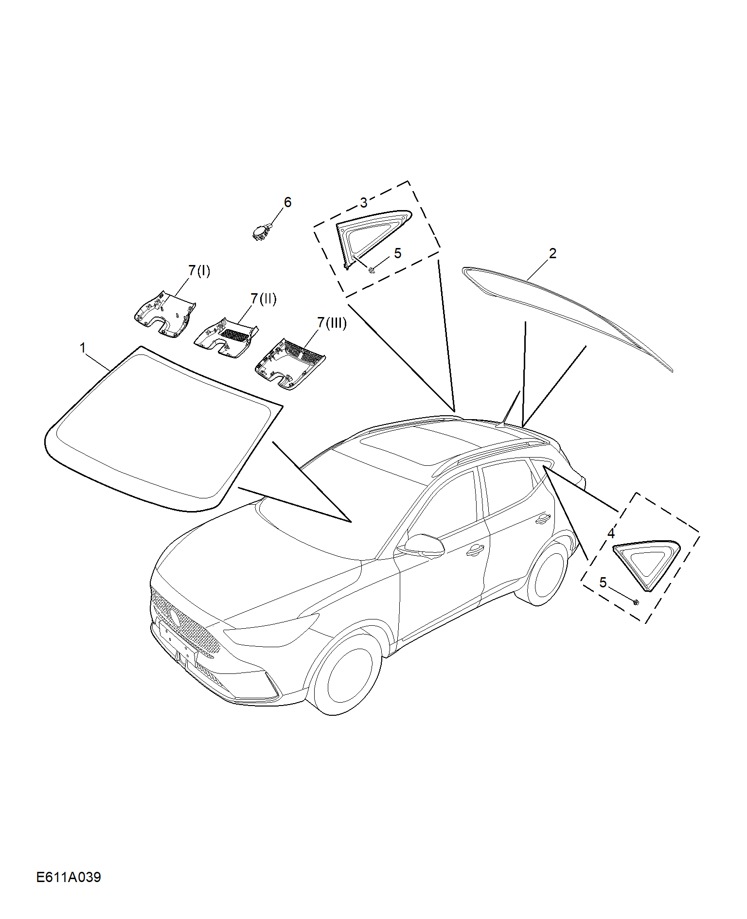 E611A039:WINDSHIELD