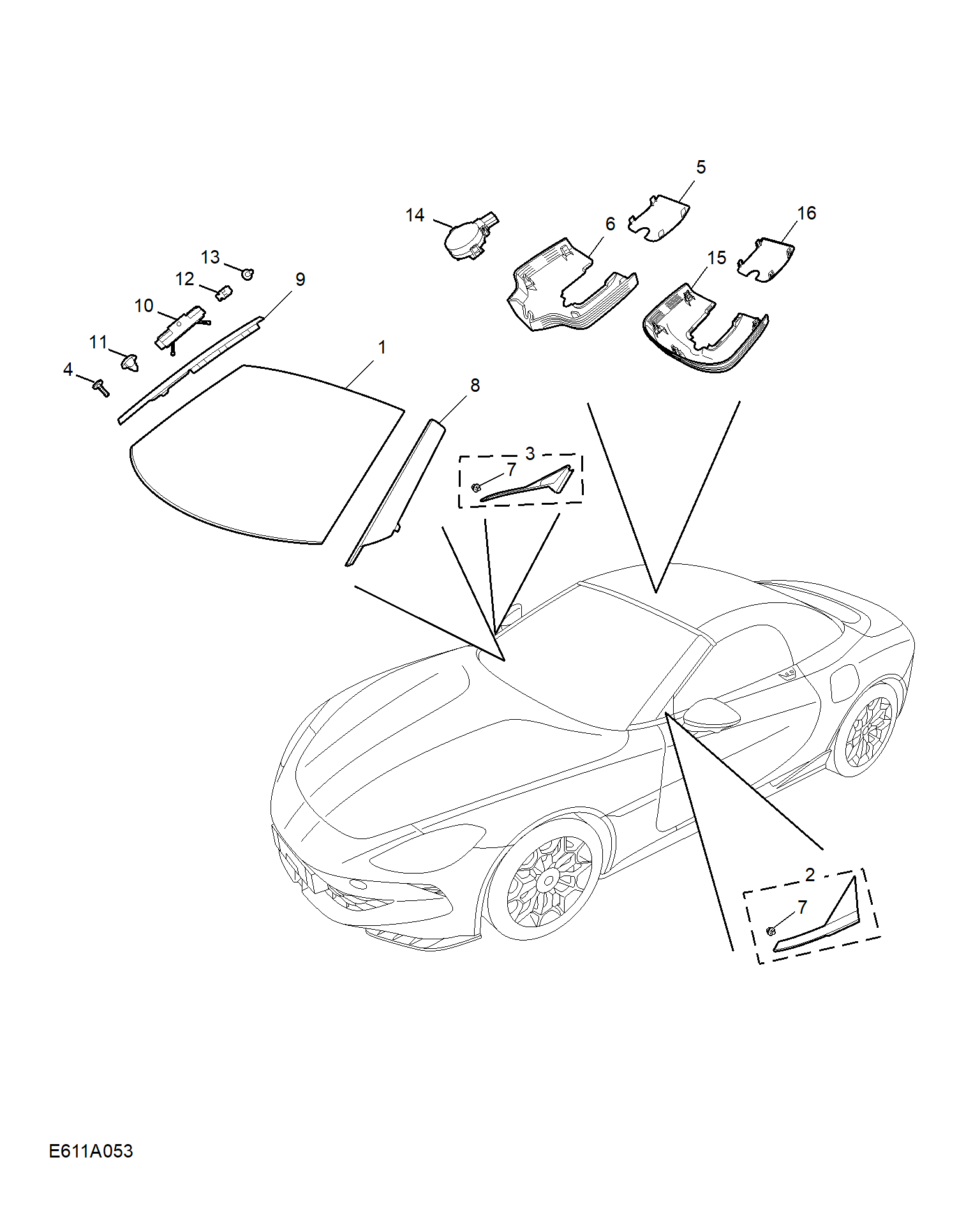 E611A053:WINDSHIELD