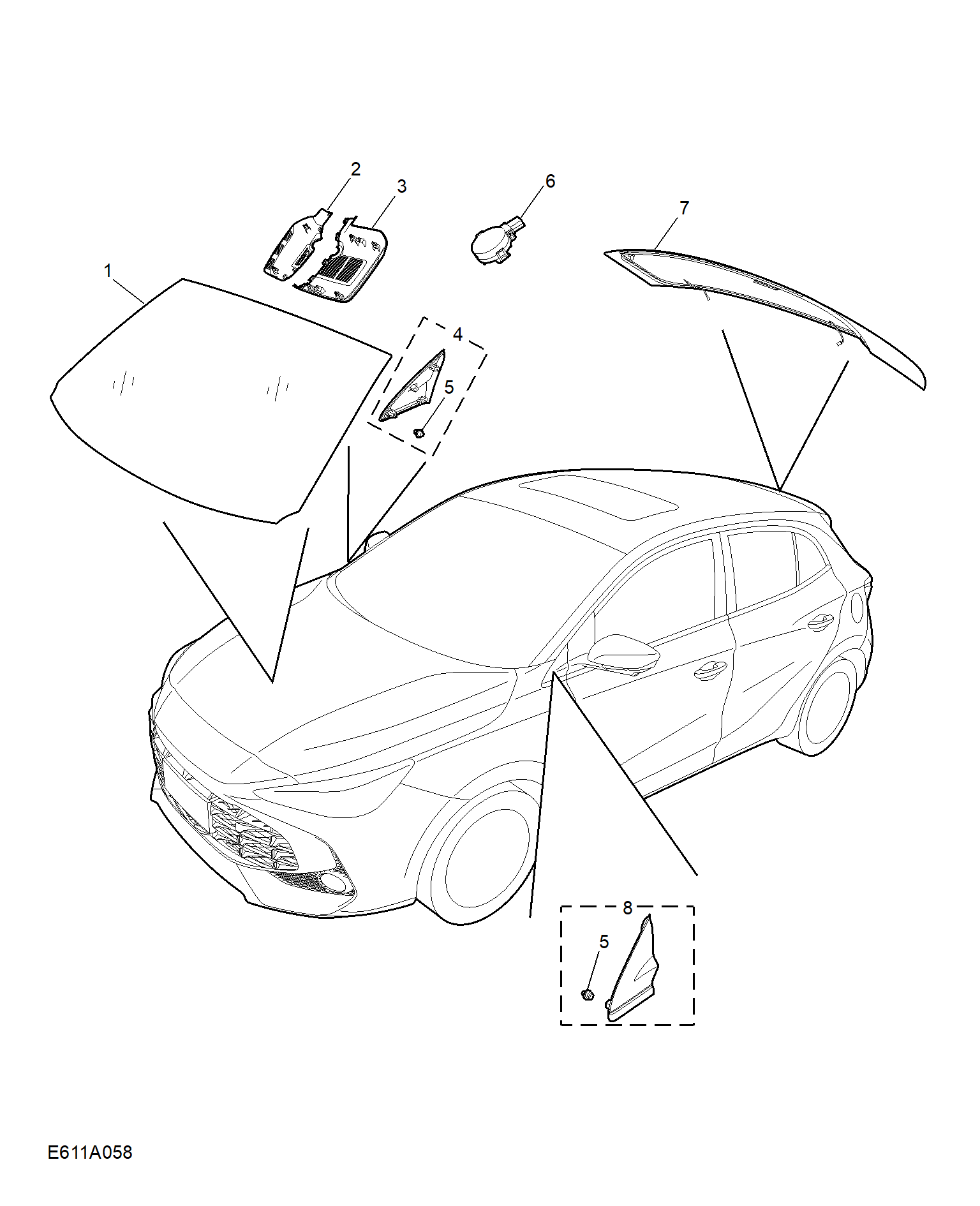 E611A058:WINDSHIELD
