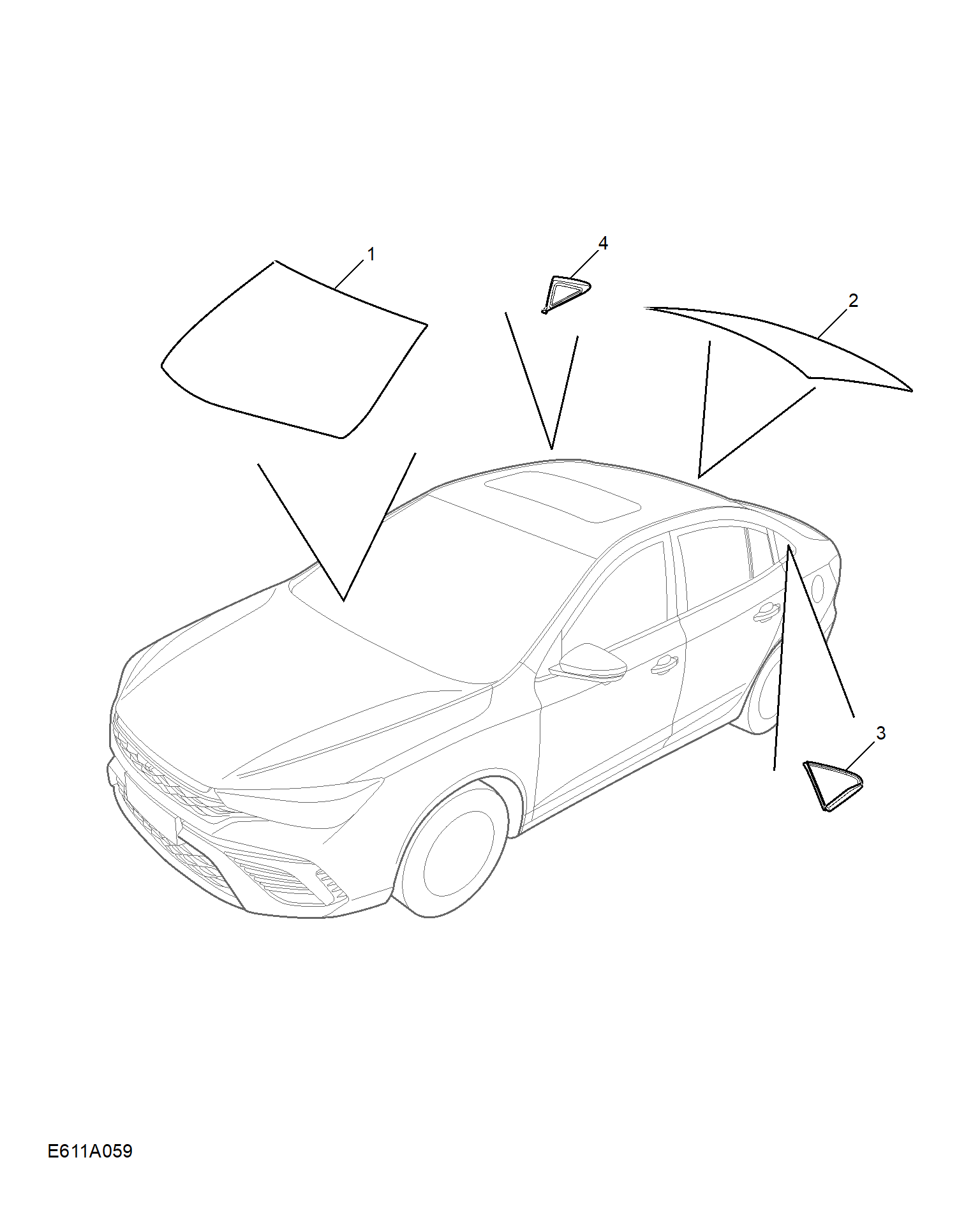 E611A059:WINDSHIELD