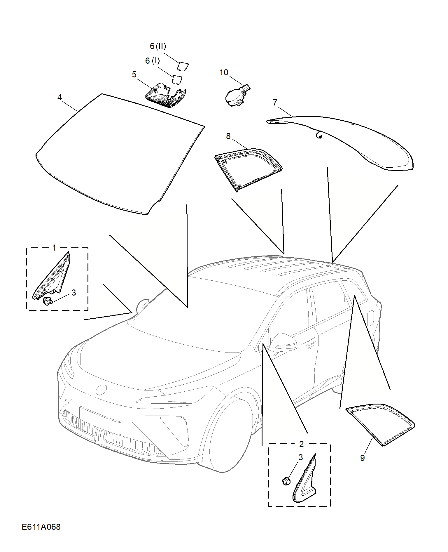 E611A068:WINDSHIELD