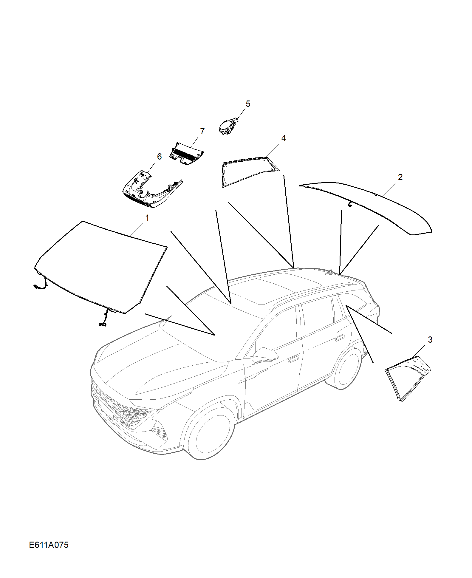 E611A075:WINDSHIELD