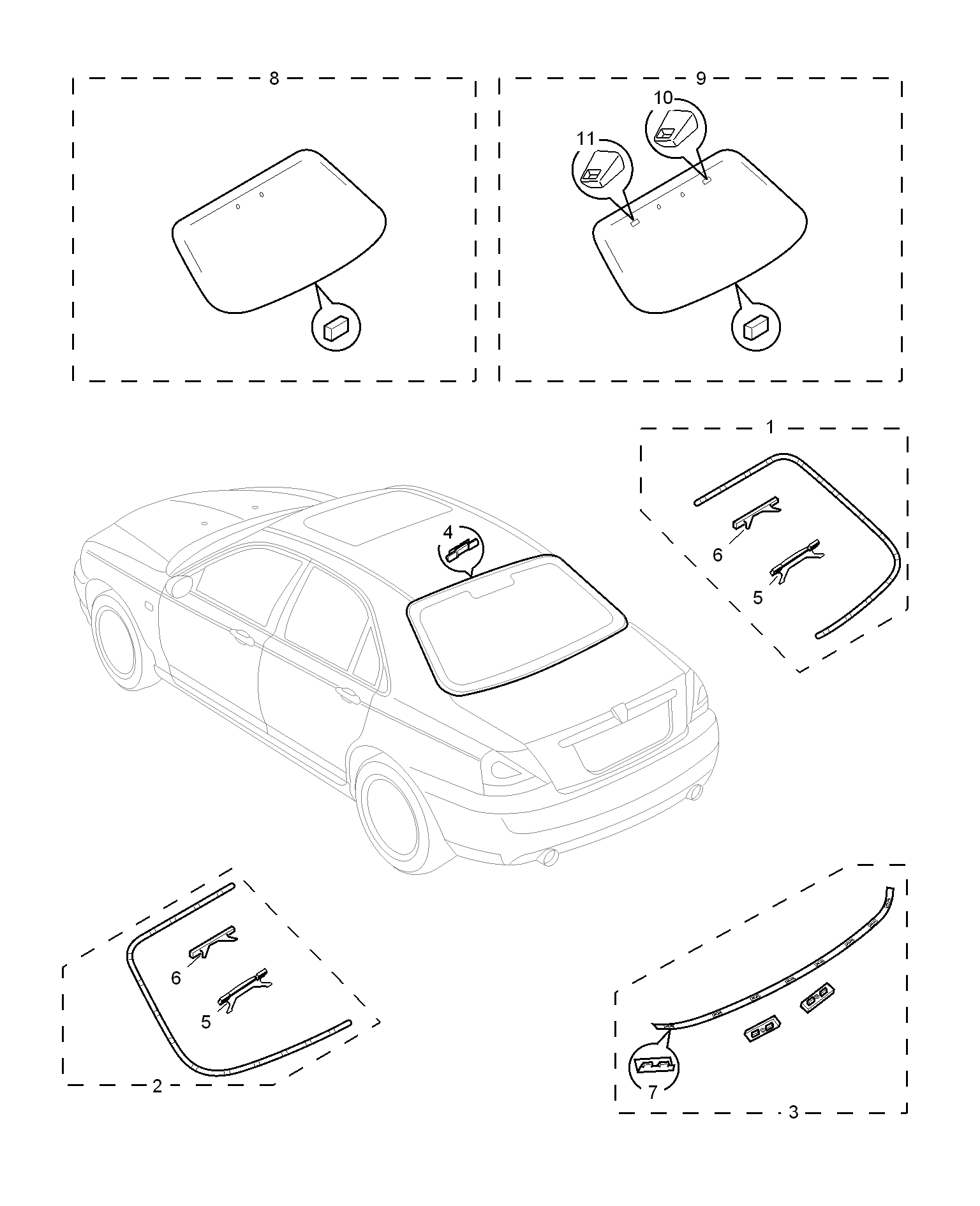 E611B010:REAR WINDOW
