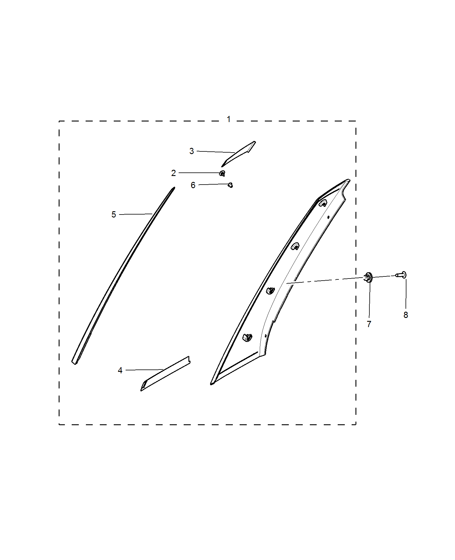 E611C001:FRONT WINDSCREEN FINISHER