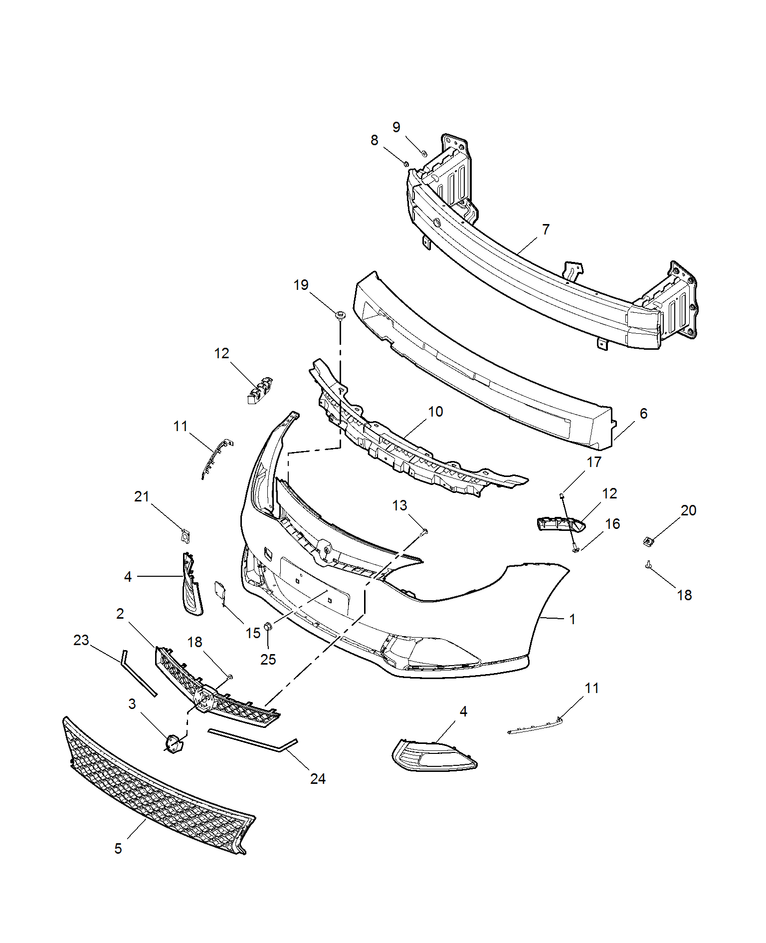 E621A007:FRONT BUMPER