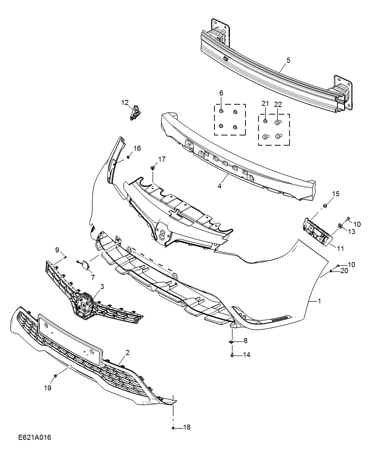 E621A016:FRONT BUMPER(BASE)