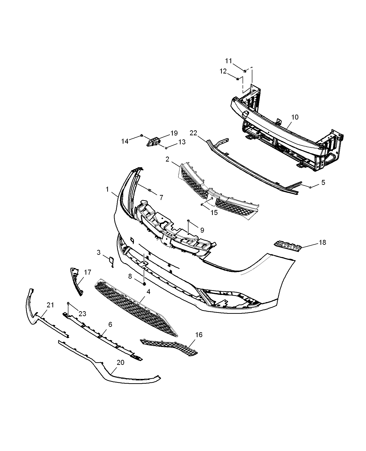 E621A037:FRONT BUMPER(MG5 HATCHBACK)