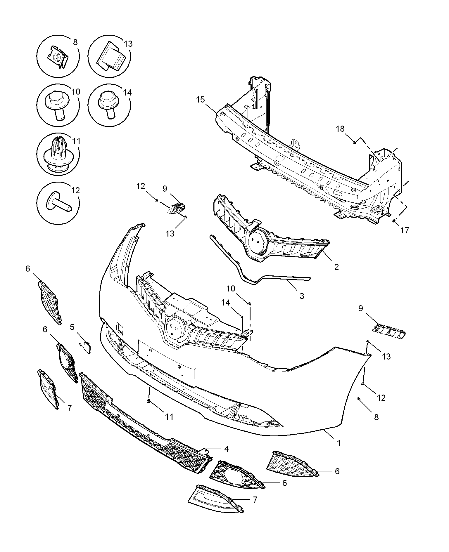 E621A038:FRONT BUMPER(MGGT)