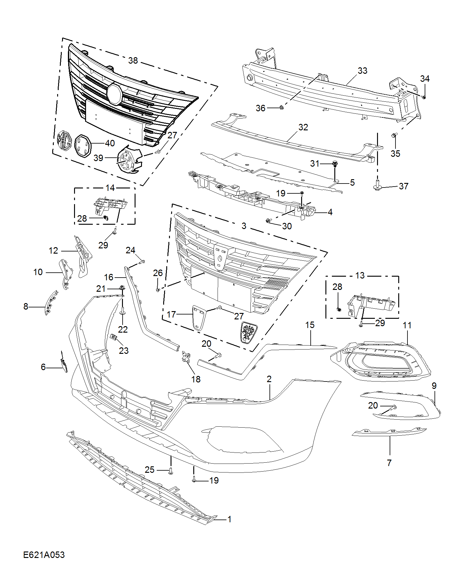 E621A053:FRONT BUMPER