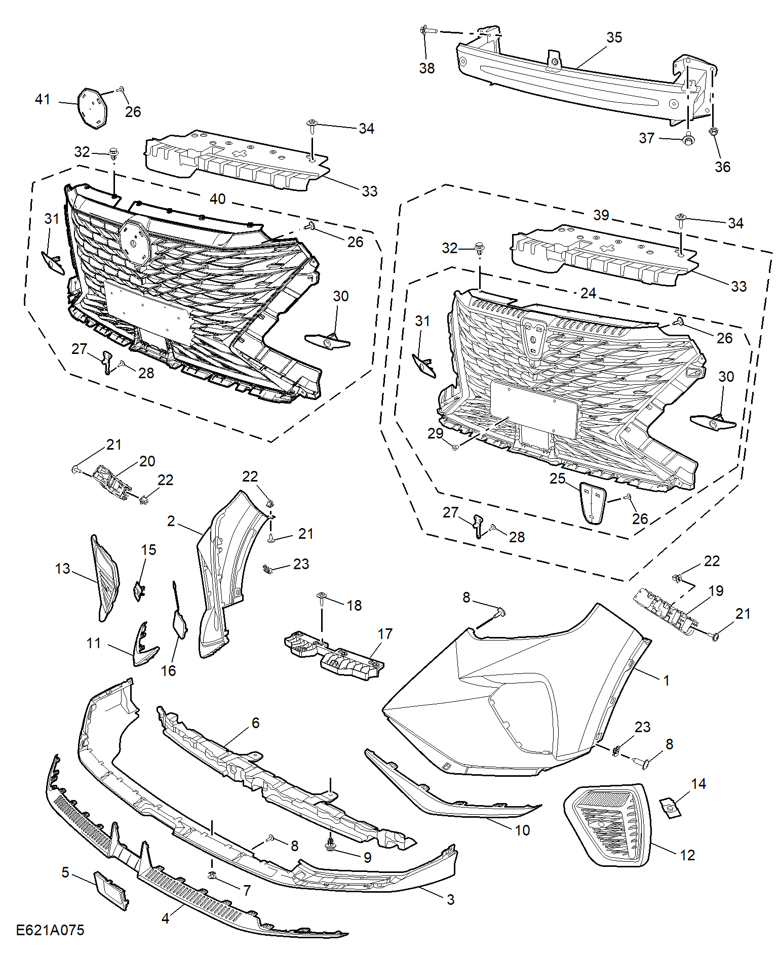 E621A075:FRONT BUMPER
