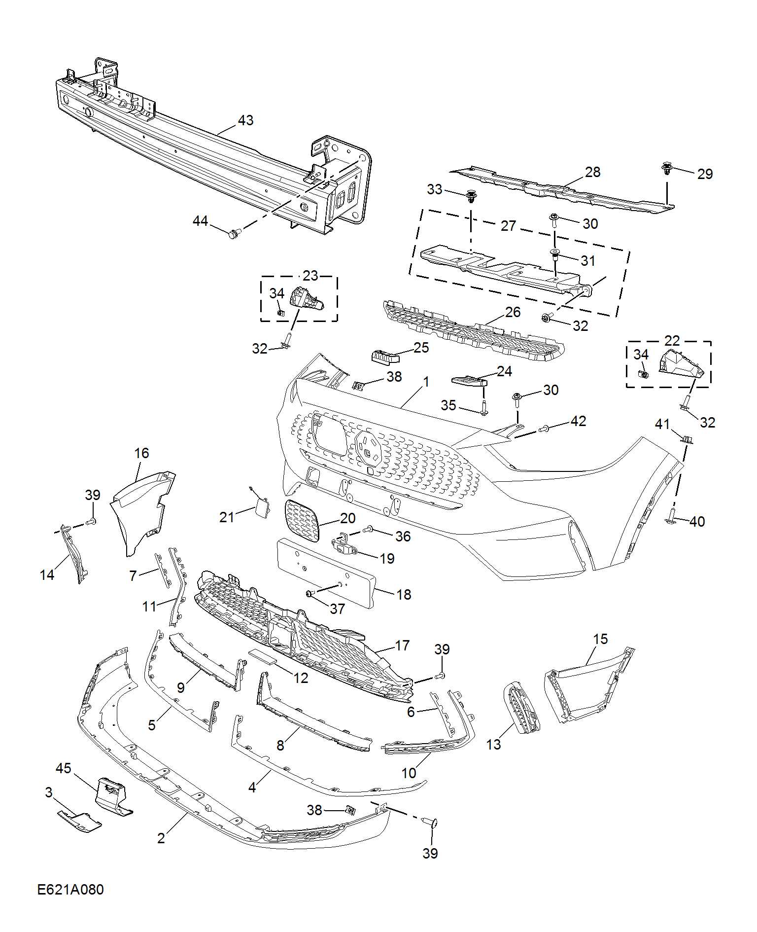 E621A080:FRONT BUMPER