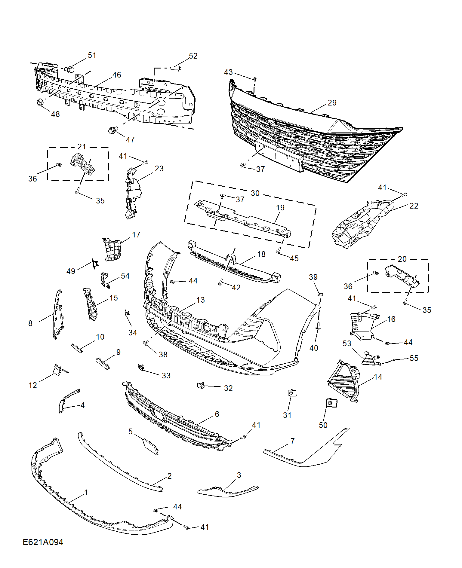 E621A094:FRONT BUMPER