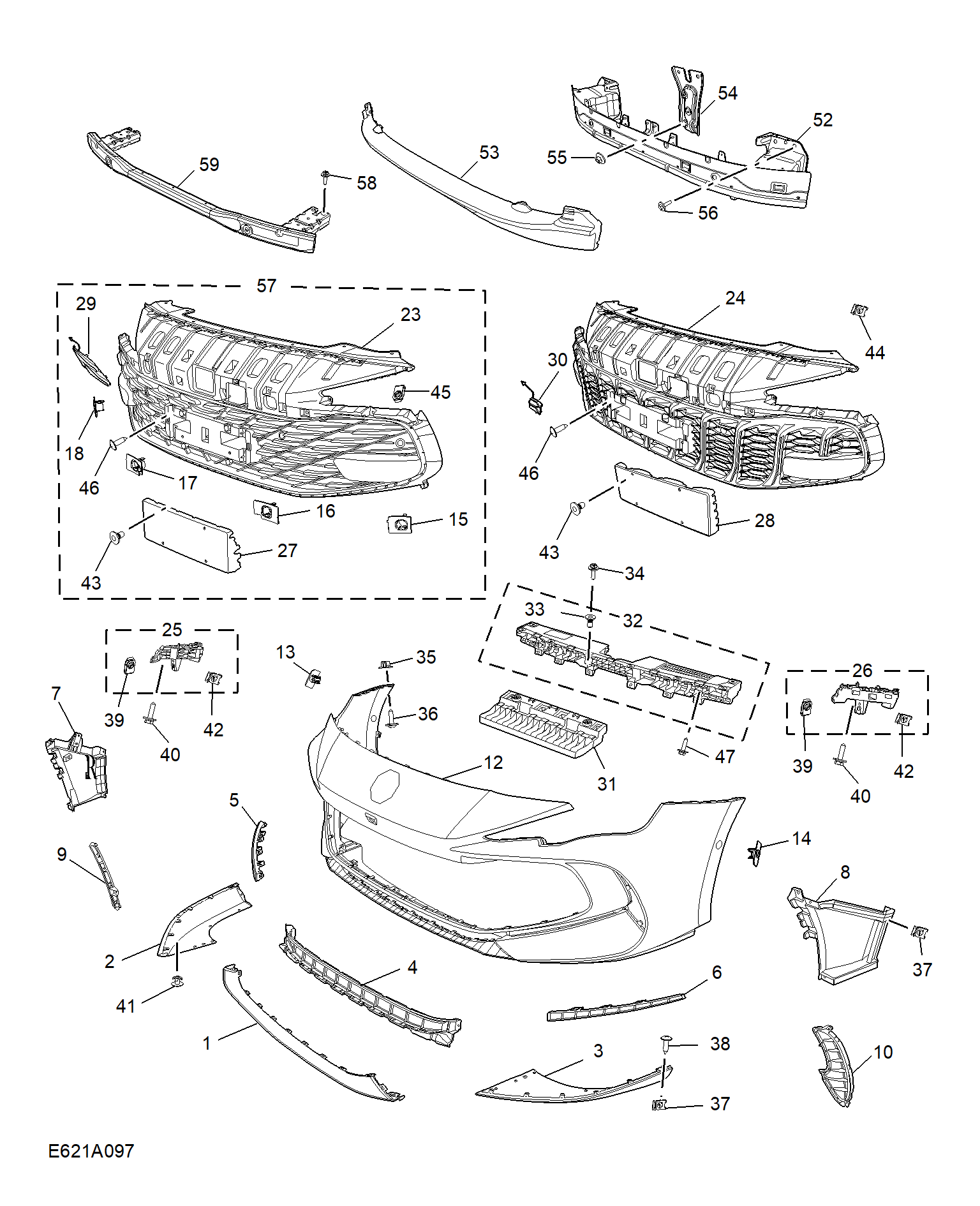 E621A097:FRONT BUMPER