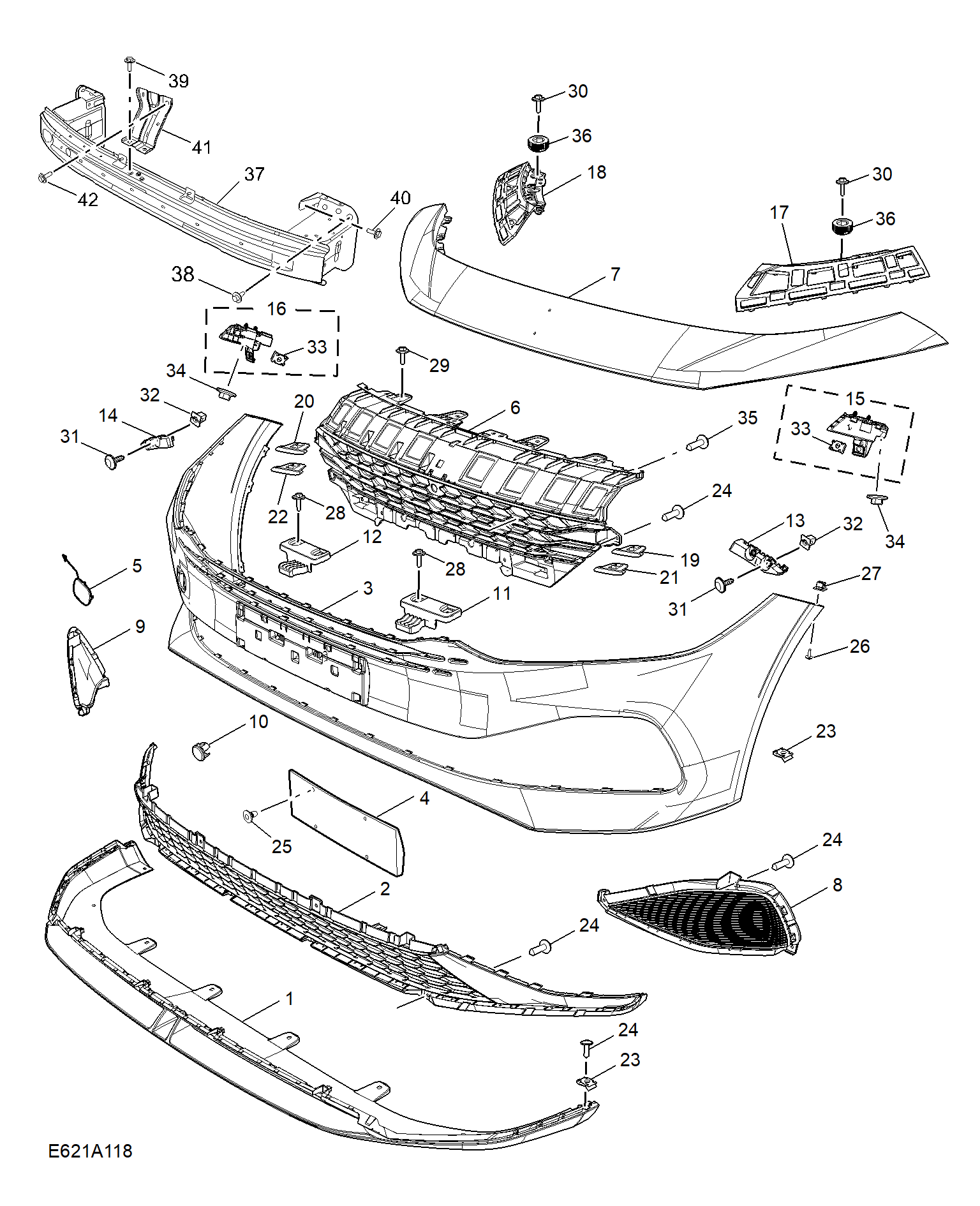 E621A118:FRONT BUMPER