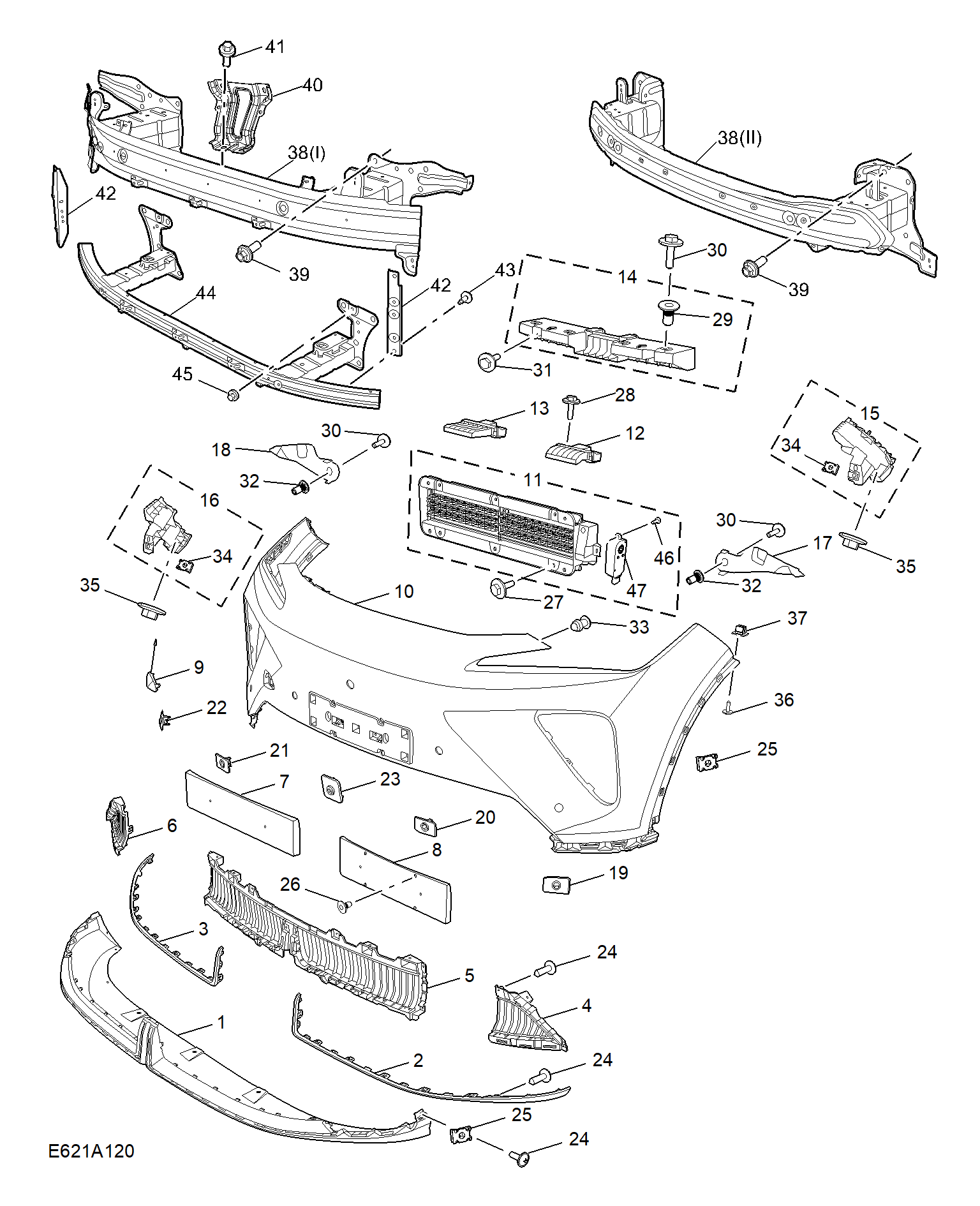 E621A120:FRONT BUMPER