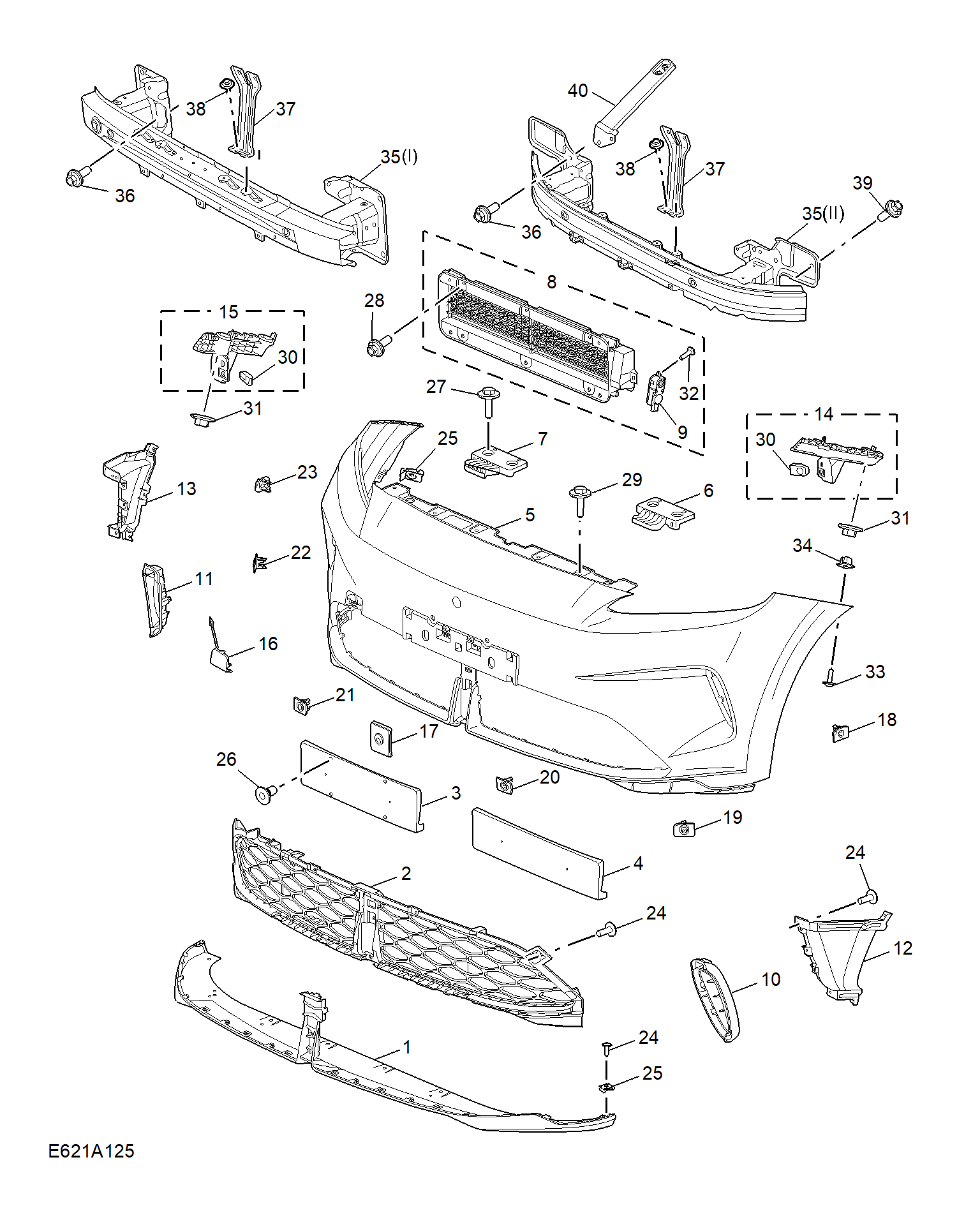 E621A125:FRONT BUMPER