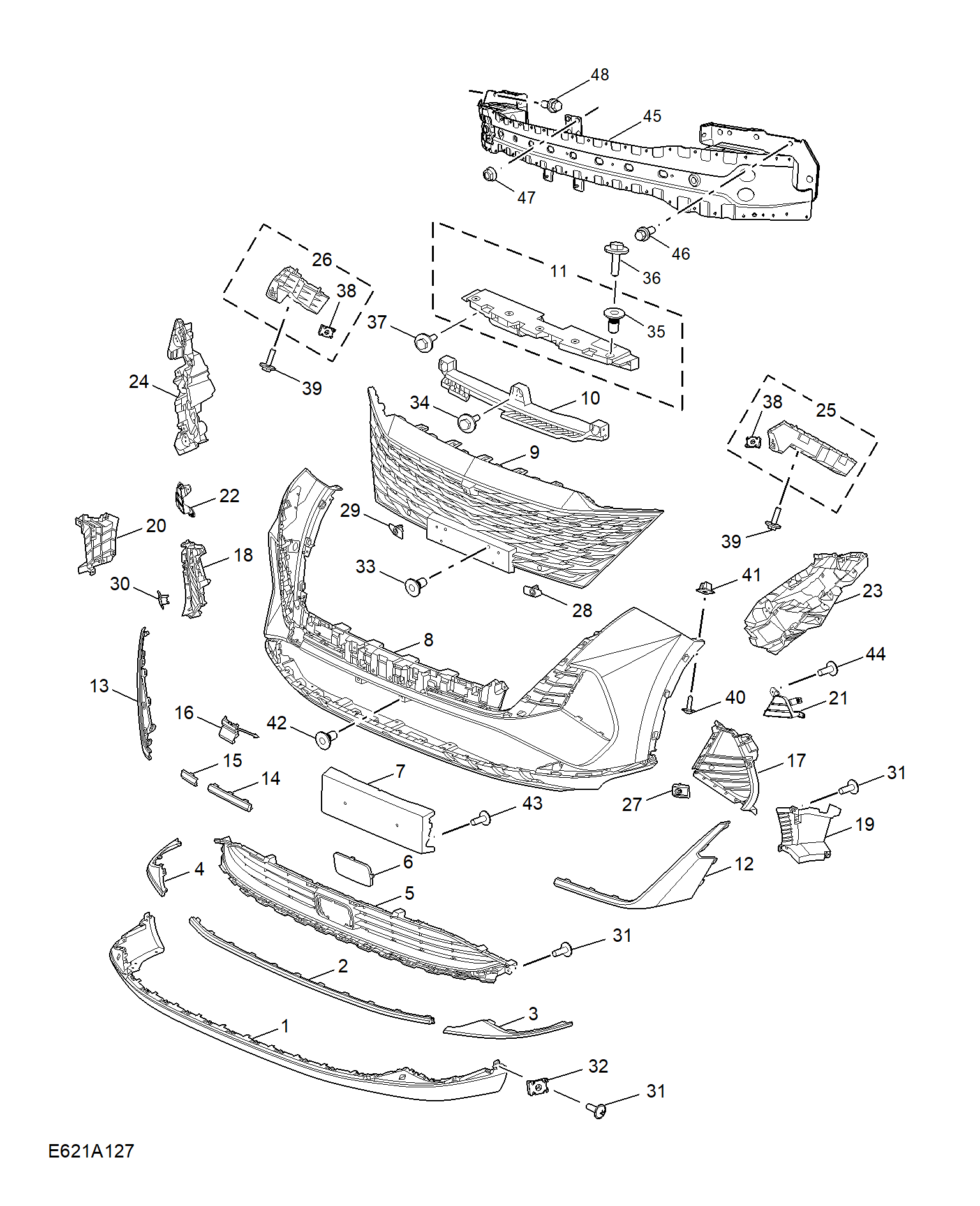 E621A127:FRONT BUMPER