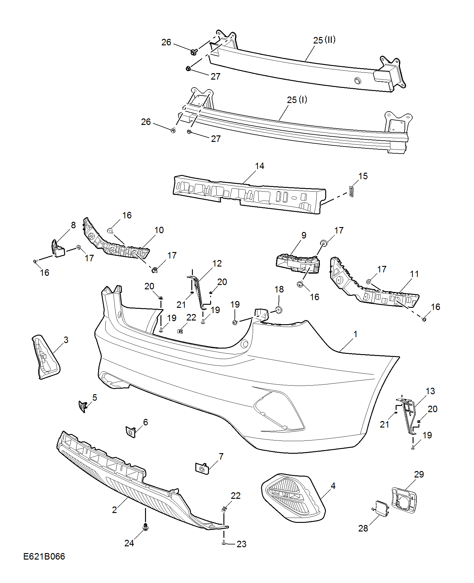 E621B066:REAR BUMPER