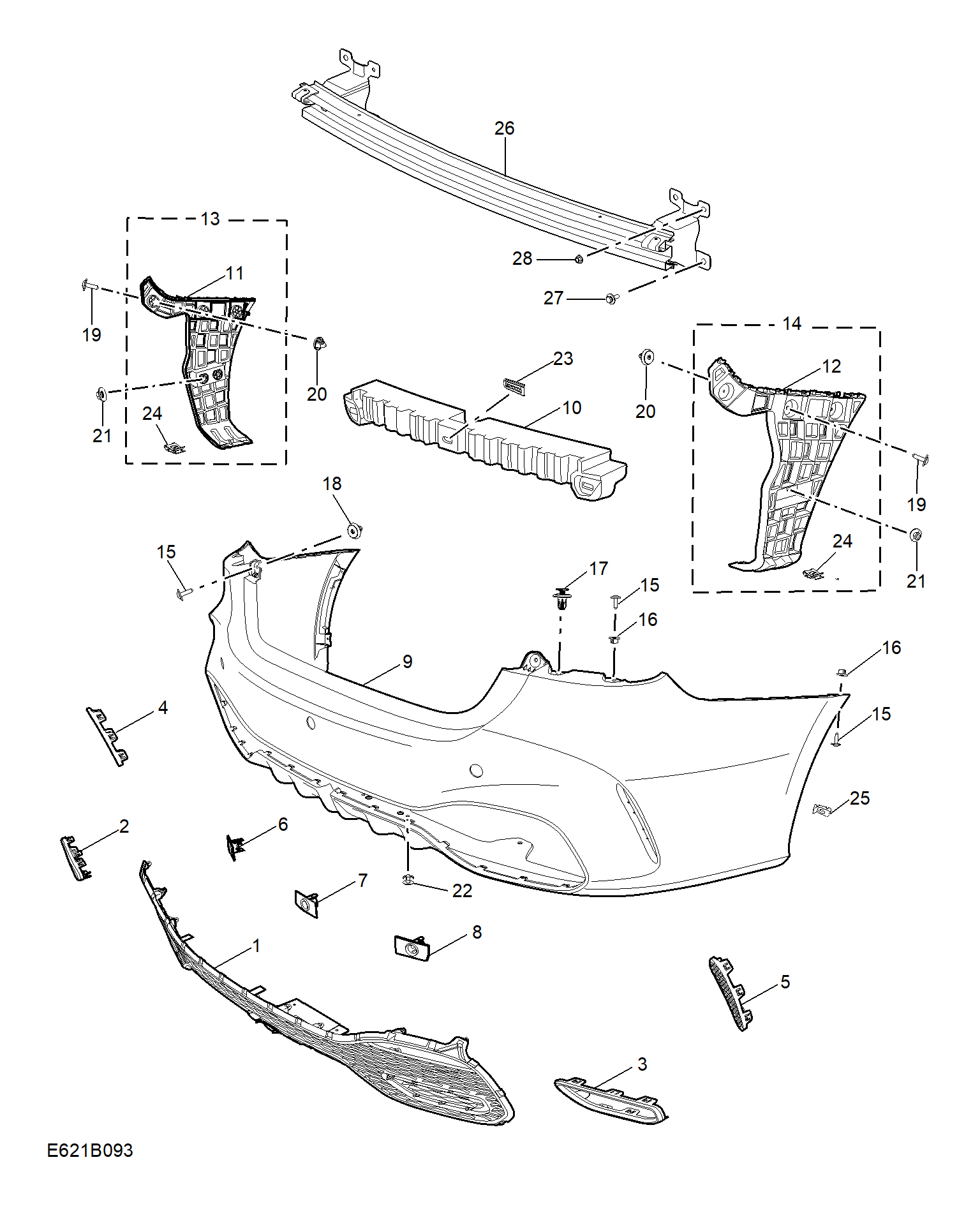 E621B093:REAR BUMPER
