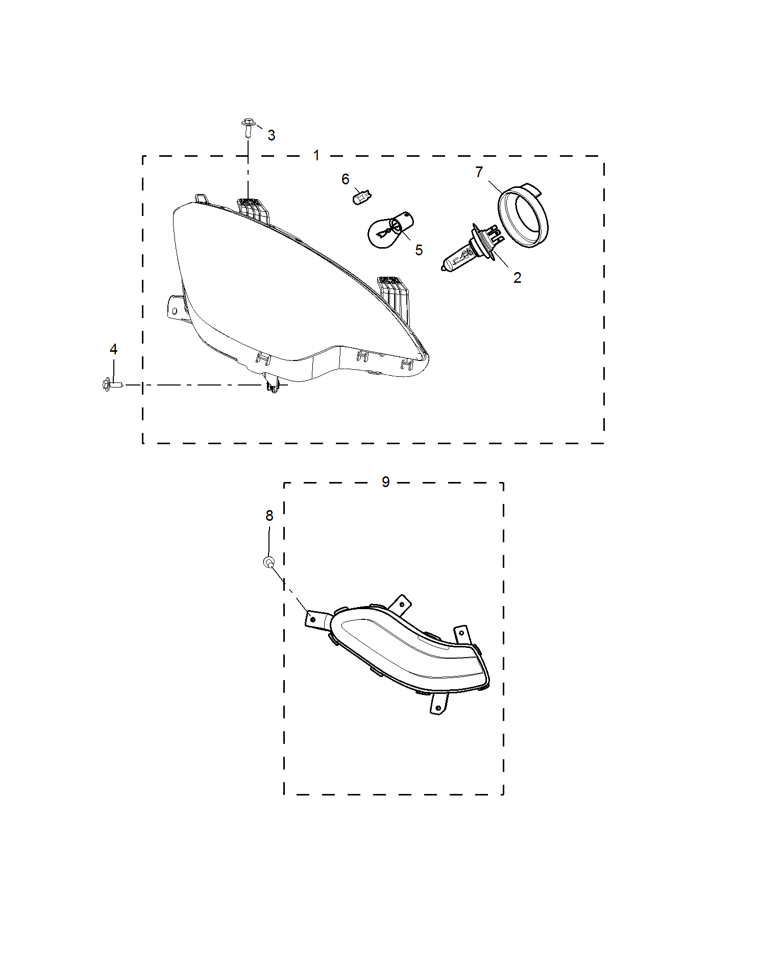 E651A018:HEADLAMP