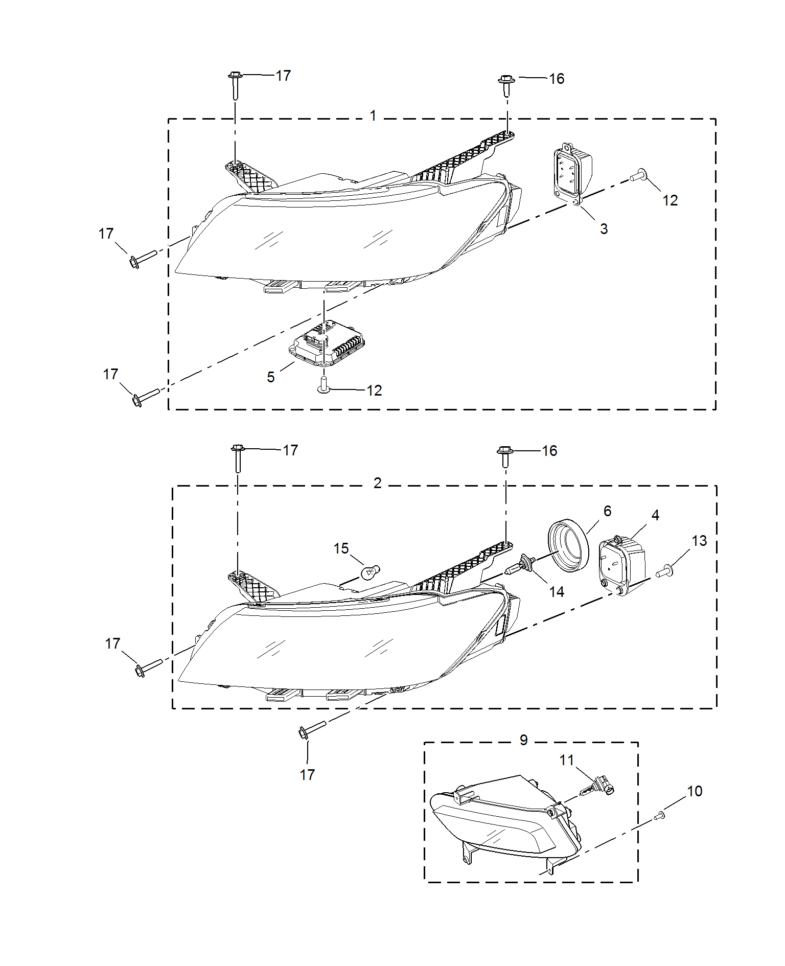 E651A023:HEADLAMP