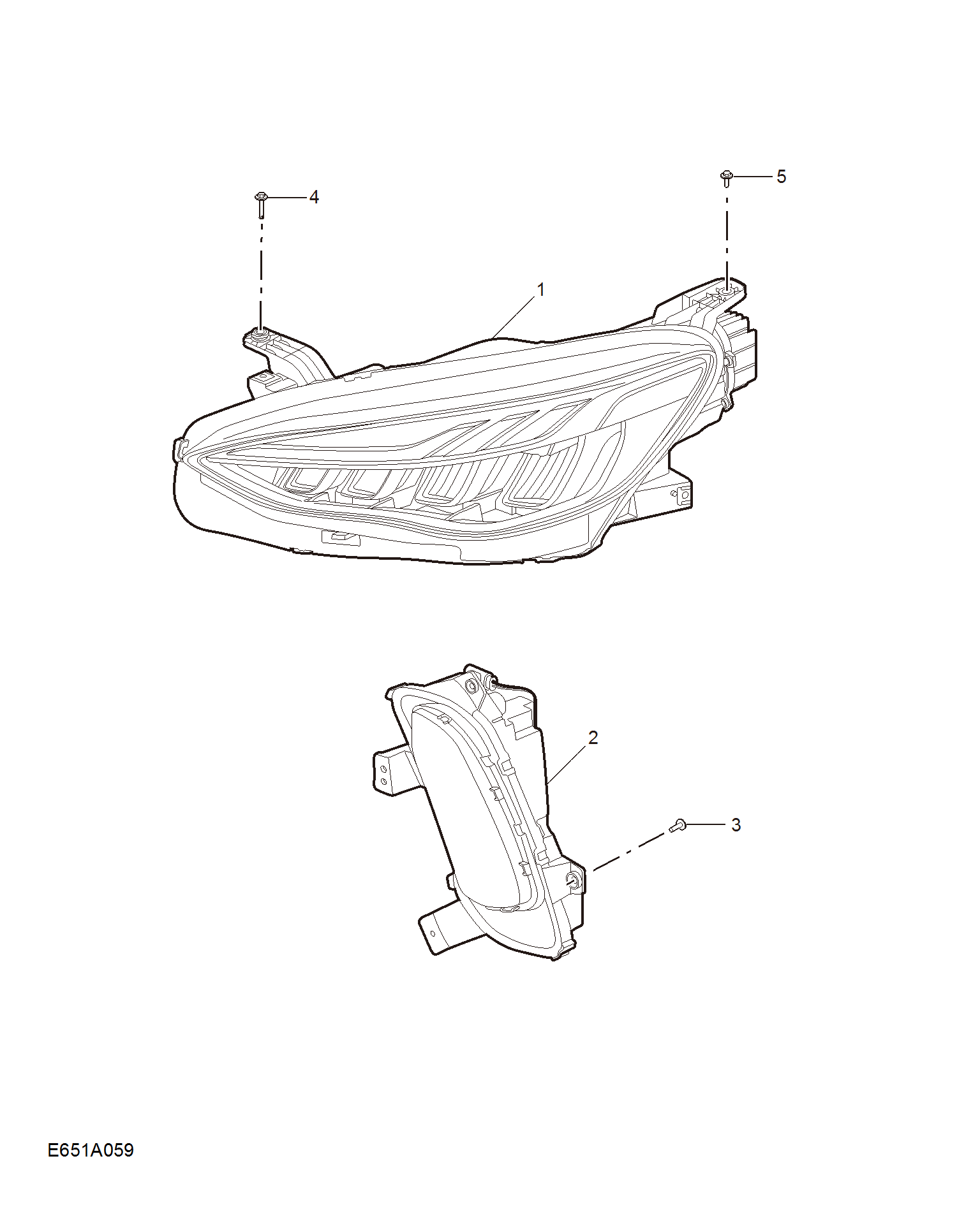 E651A059:HEADLAMP(新款领航)