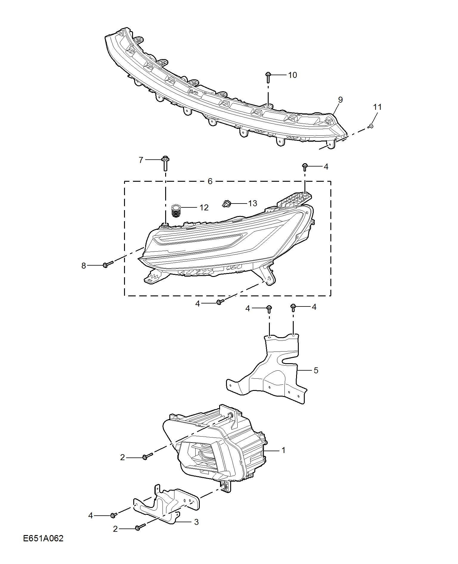 E651A062:HEADLAMP