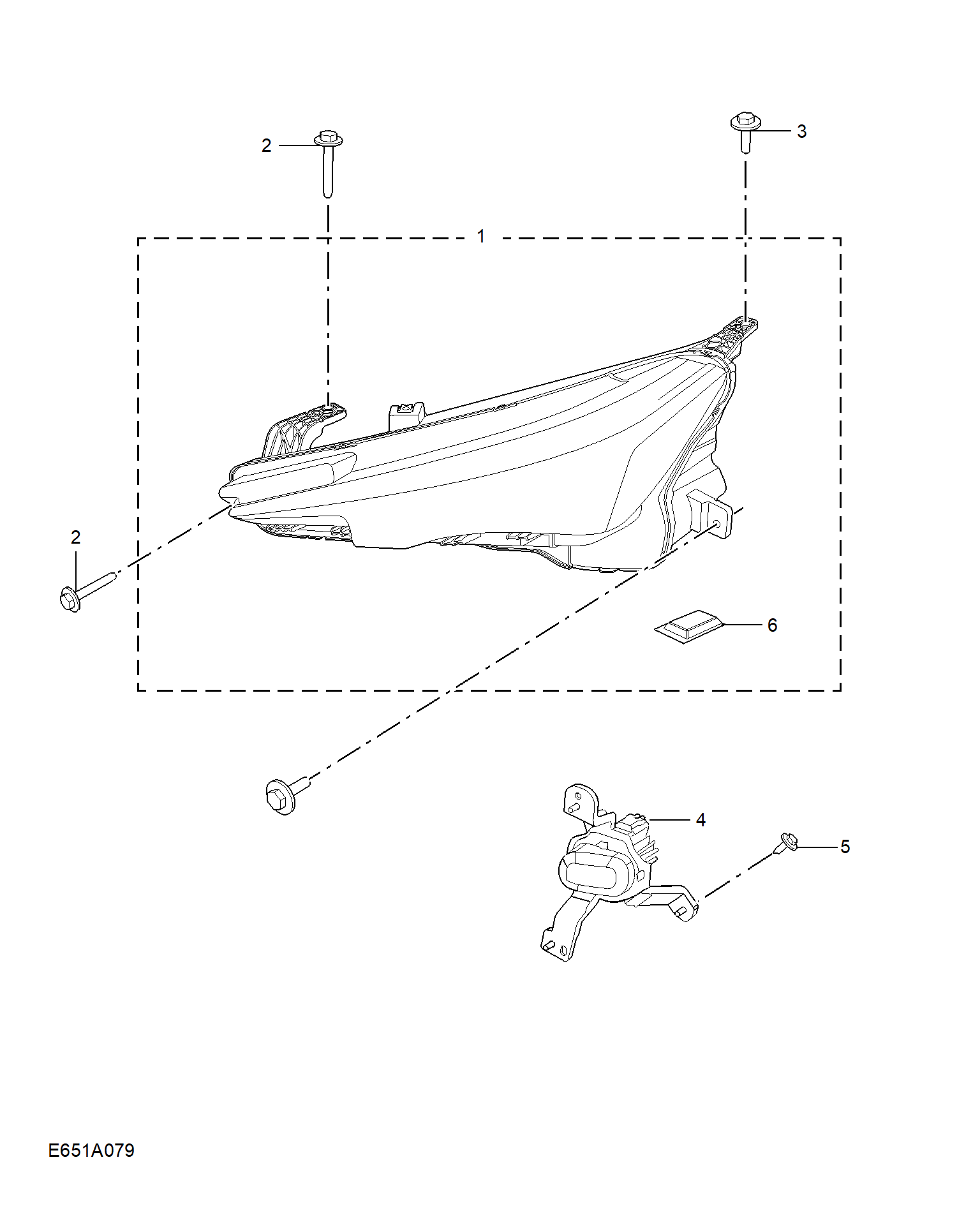 E651A079:HEADLAMP