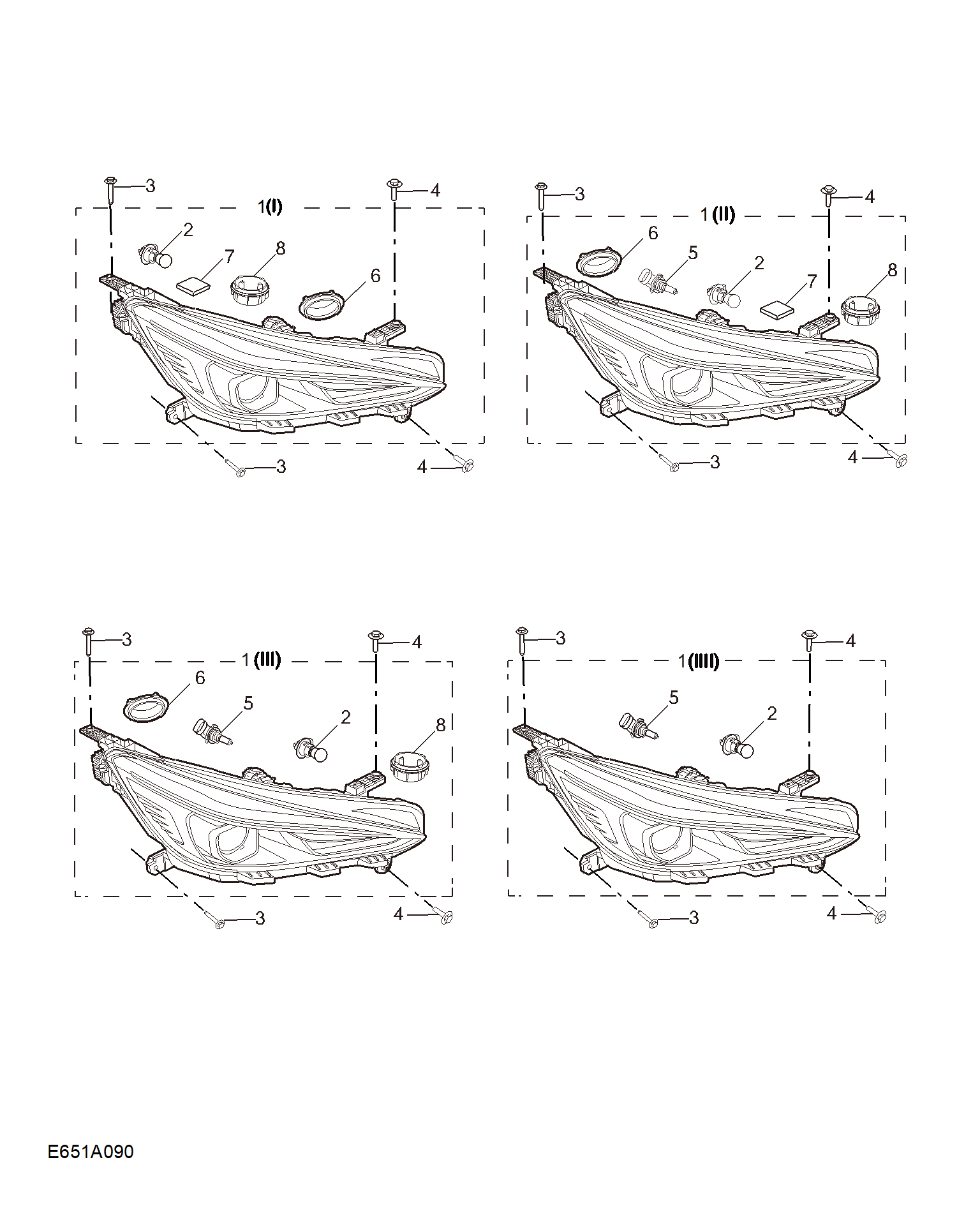 E651A090:HEADLAMP