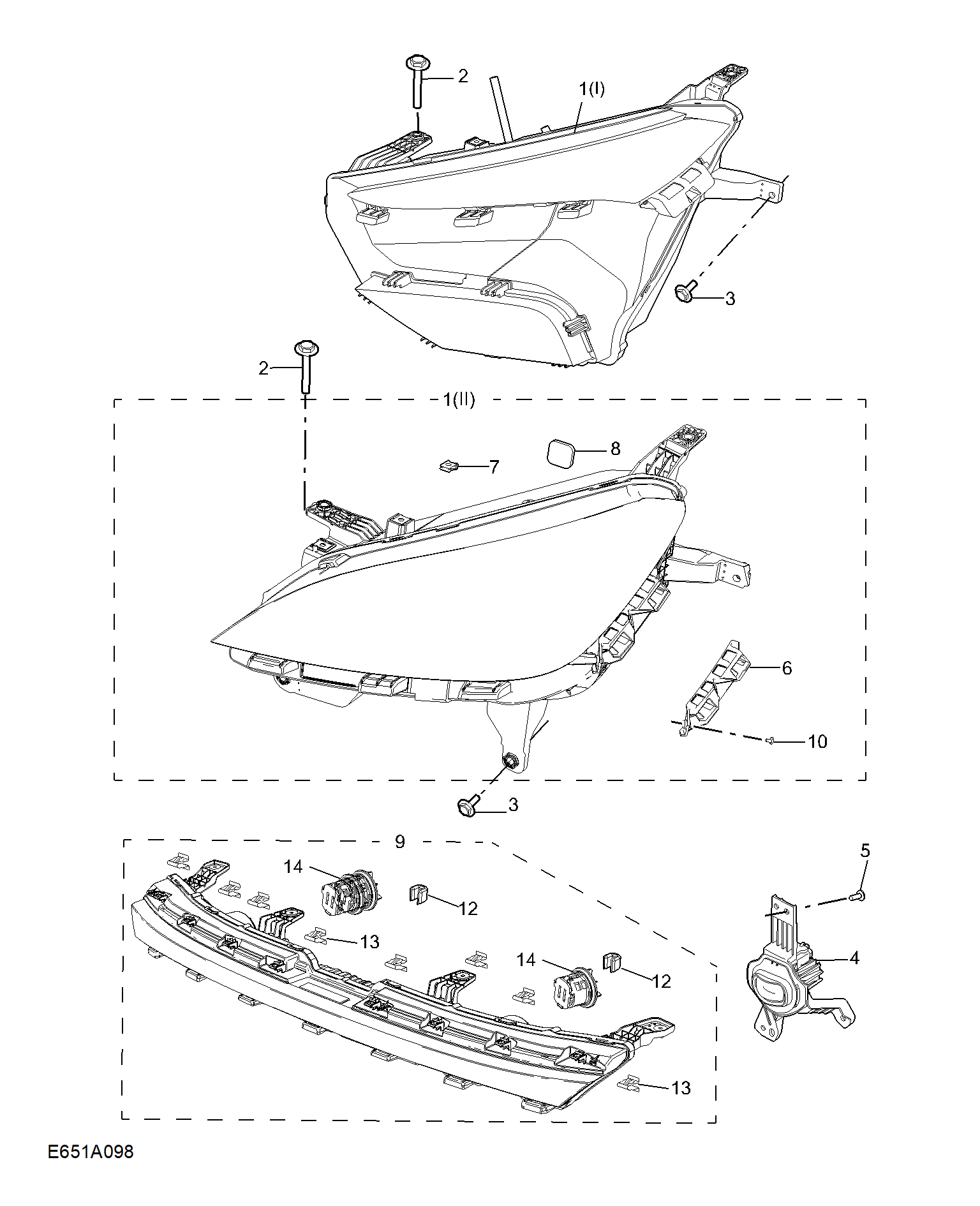 E651A098:HEADLAMP
