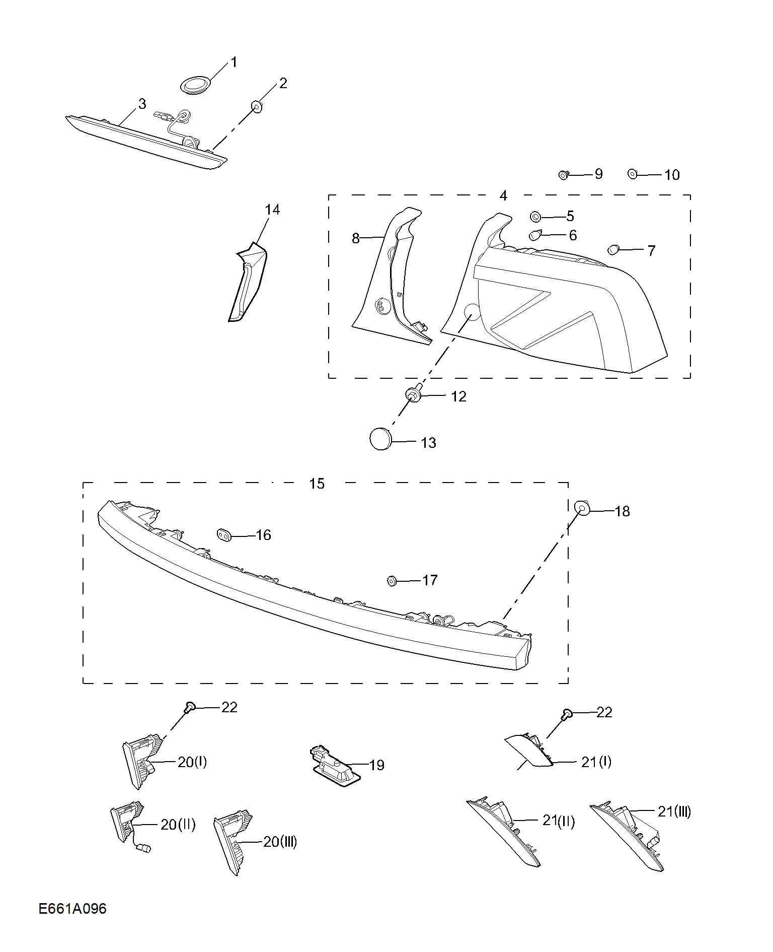 E661A096:REAR LAMP