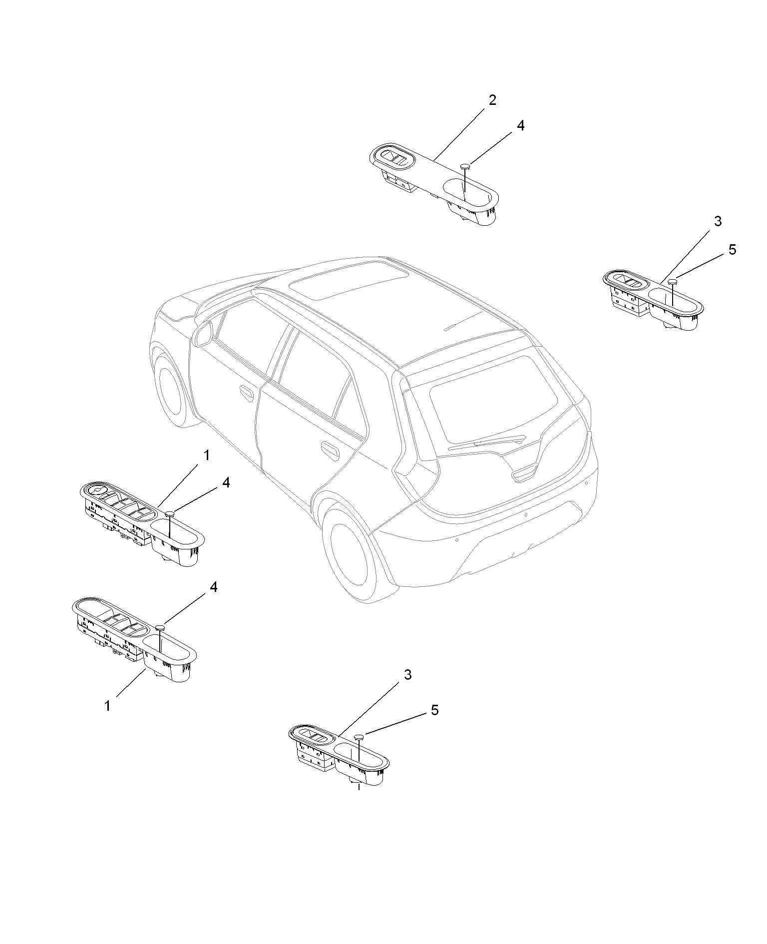 E721A006:WINDOW LIFT SWITCH