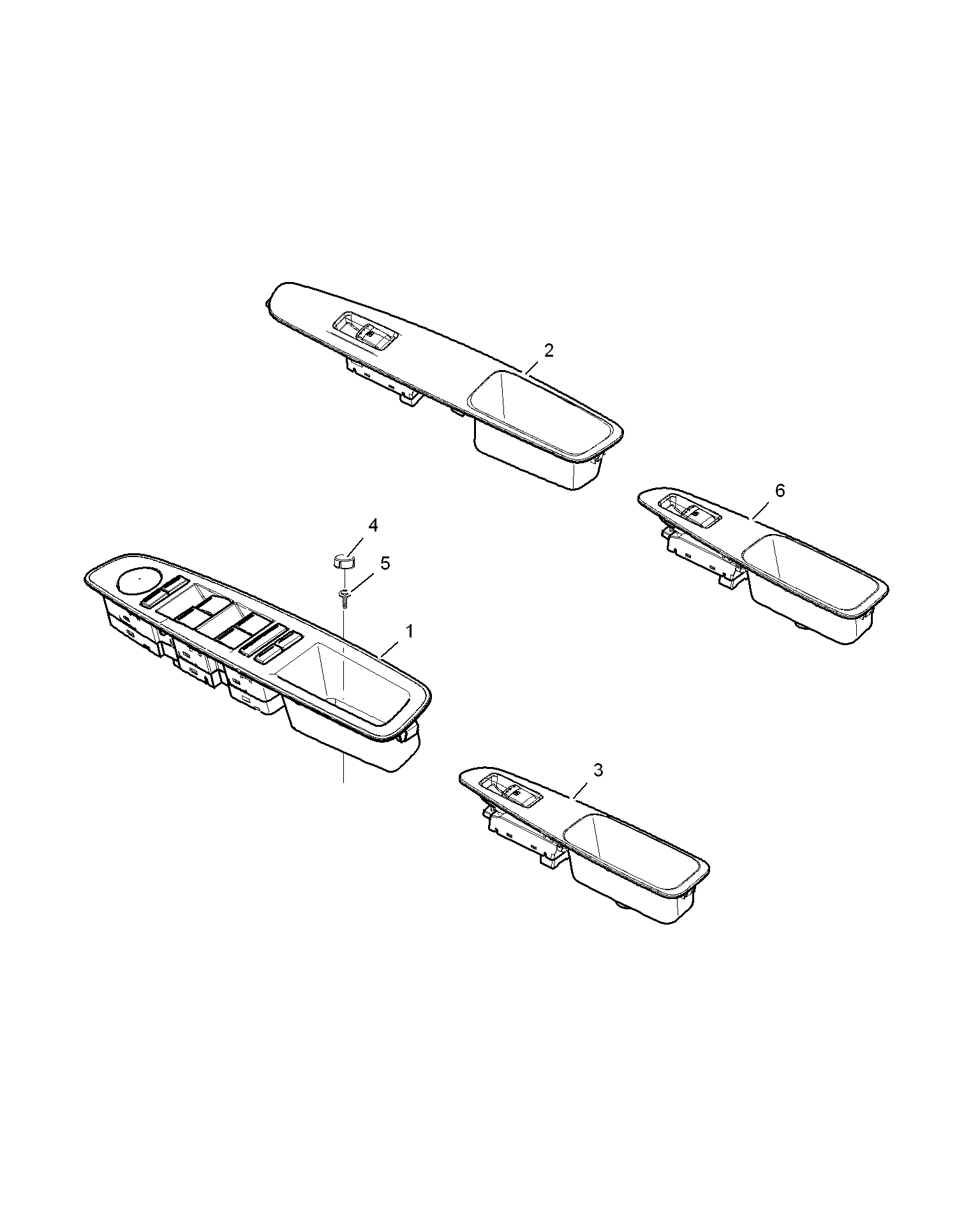 E721A008:WINDOW LIFT SWITCH(350)