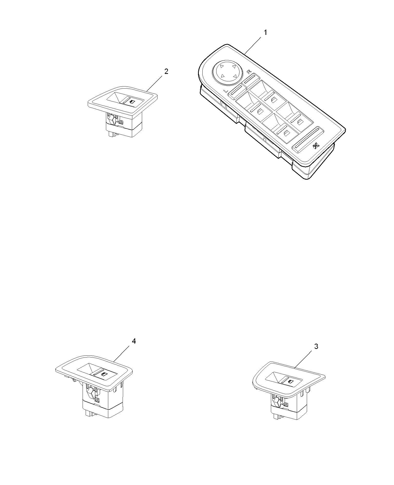 E721A010:WINDOW LIFT SWITCH