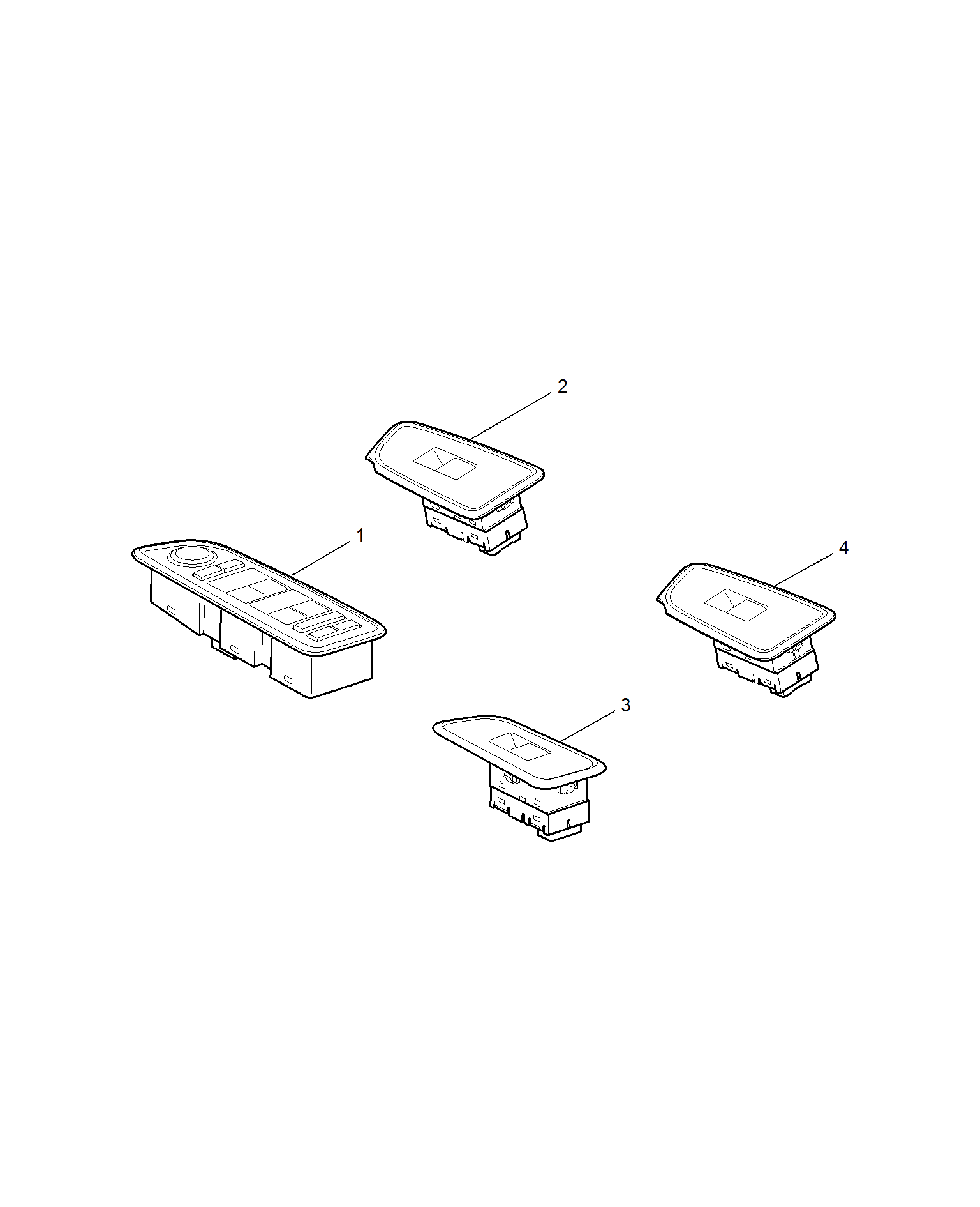 E721A027:WINDOW LIFT SWITCH(MG5)