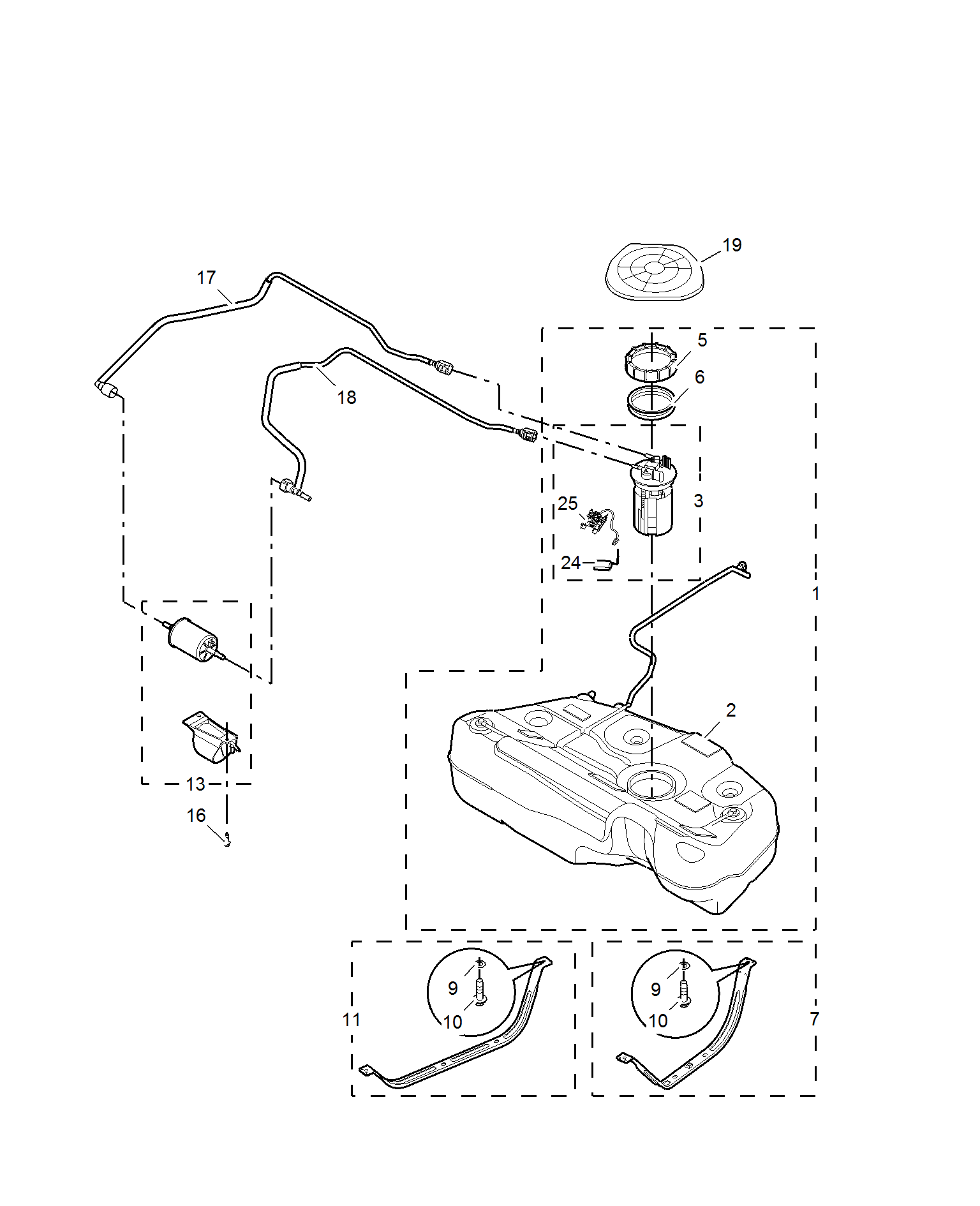 E951A002:FUEL TANK(G18DT)