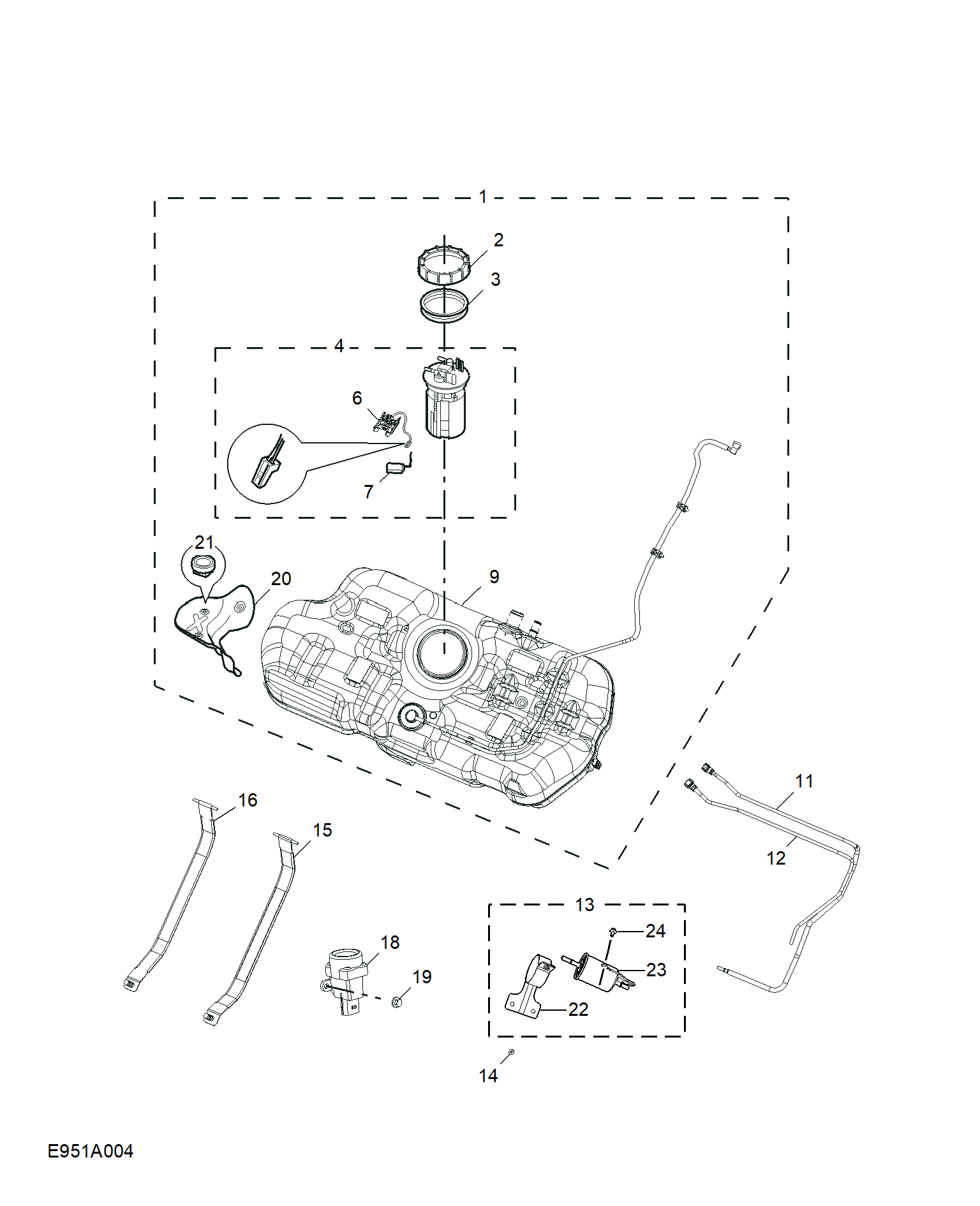 E951A004:FUEL TANK
