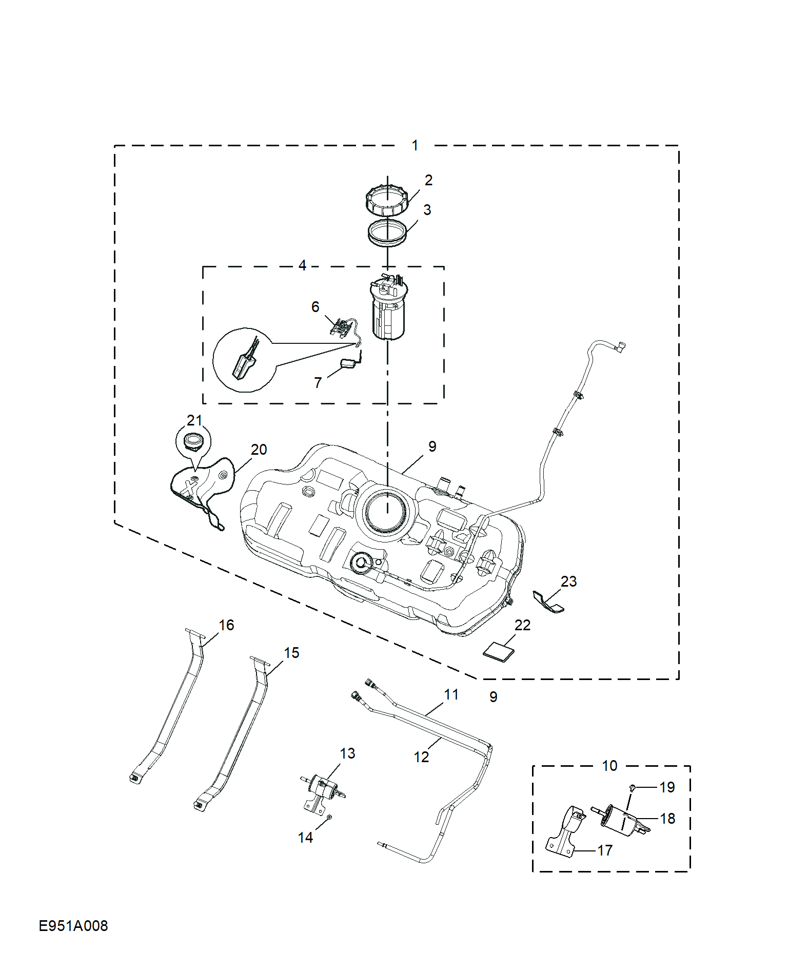 E951A008:FUEL TANK