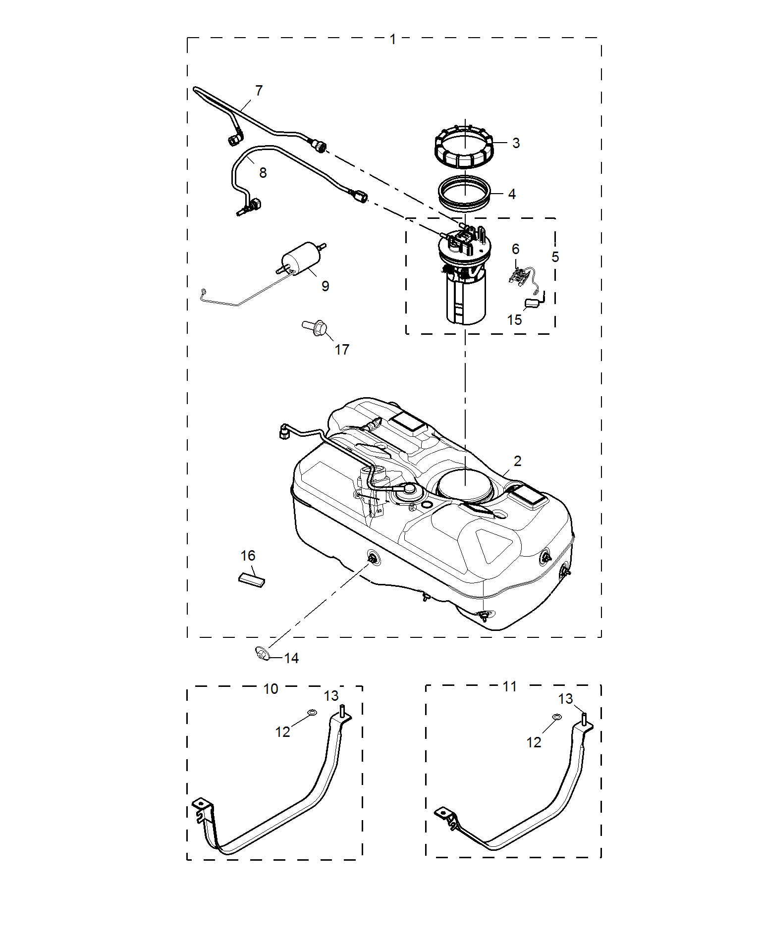 E951A010:FUEL TANK(NOT EQUIPPED)