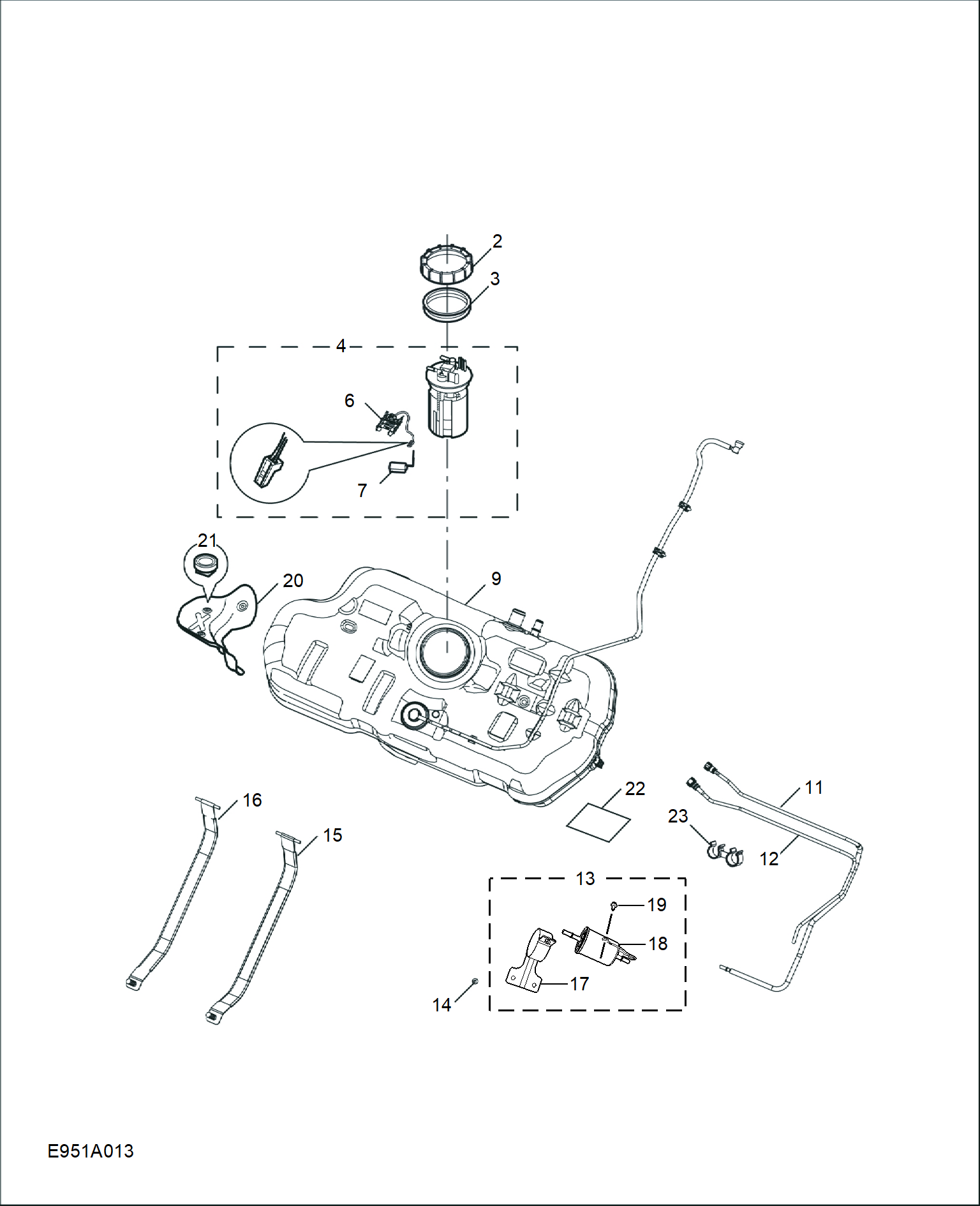 E951A013:FUEL TANK