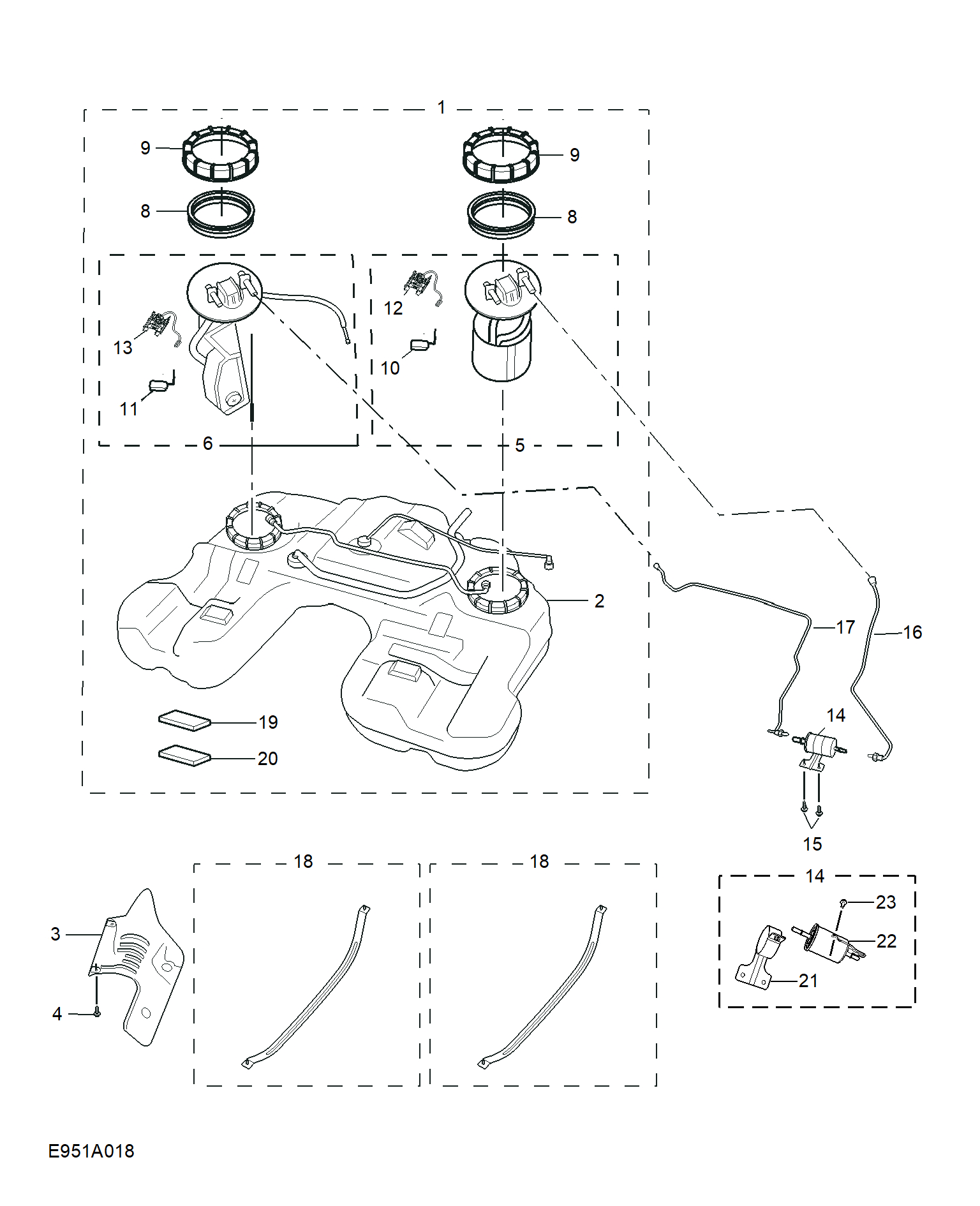 E951A018:FUEL TANK