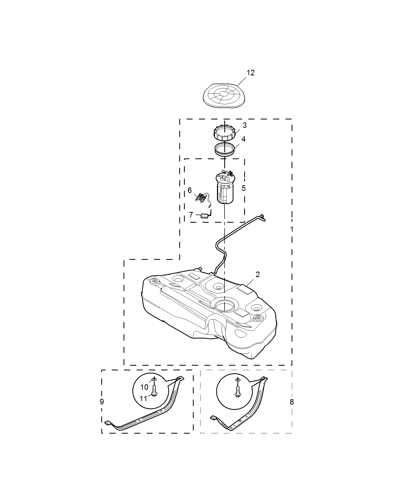 E951A028:FUEL TANK(DIESEL)
