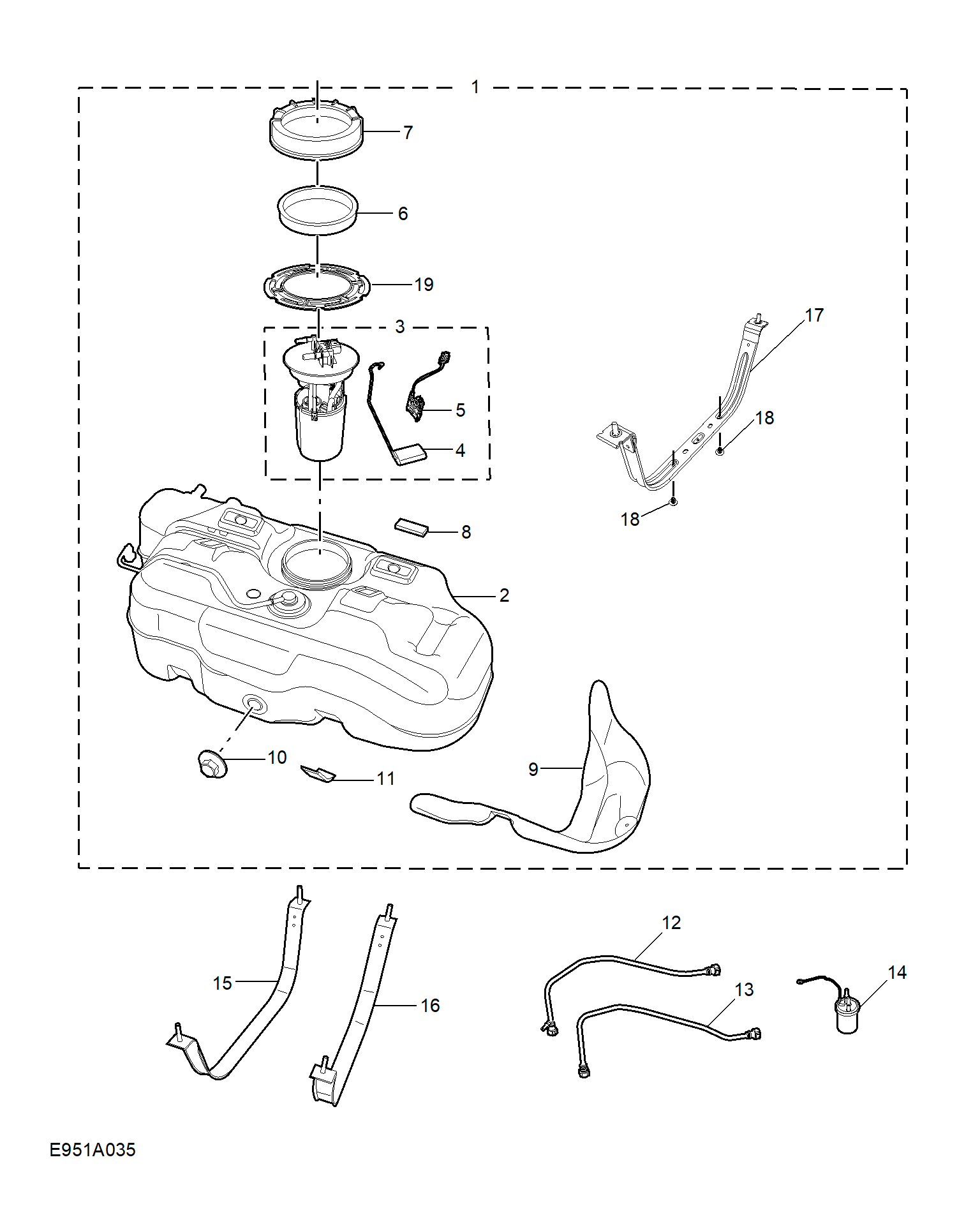 E951A035:FUEL TANK